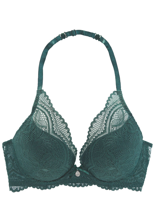 NUANCE Neckholder Push-up bra (Fir Green)