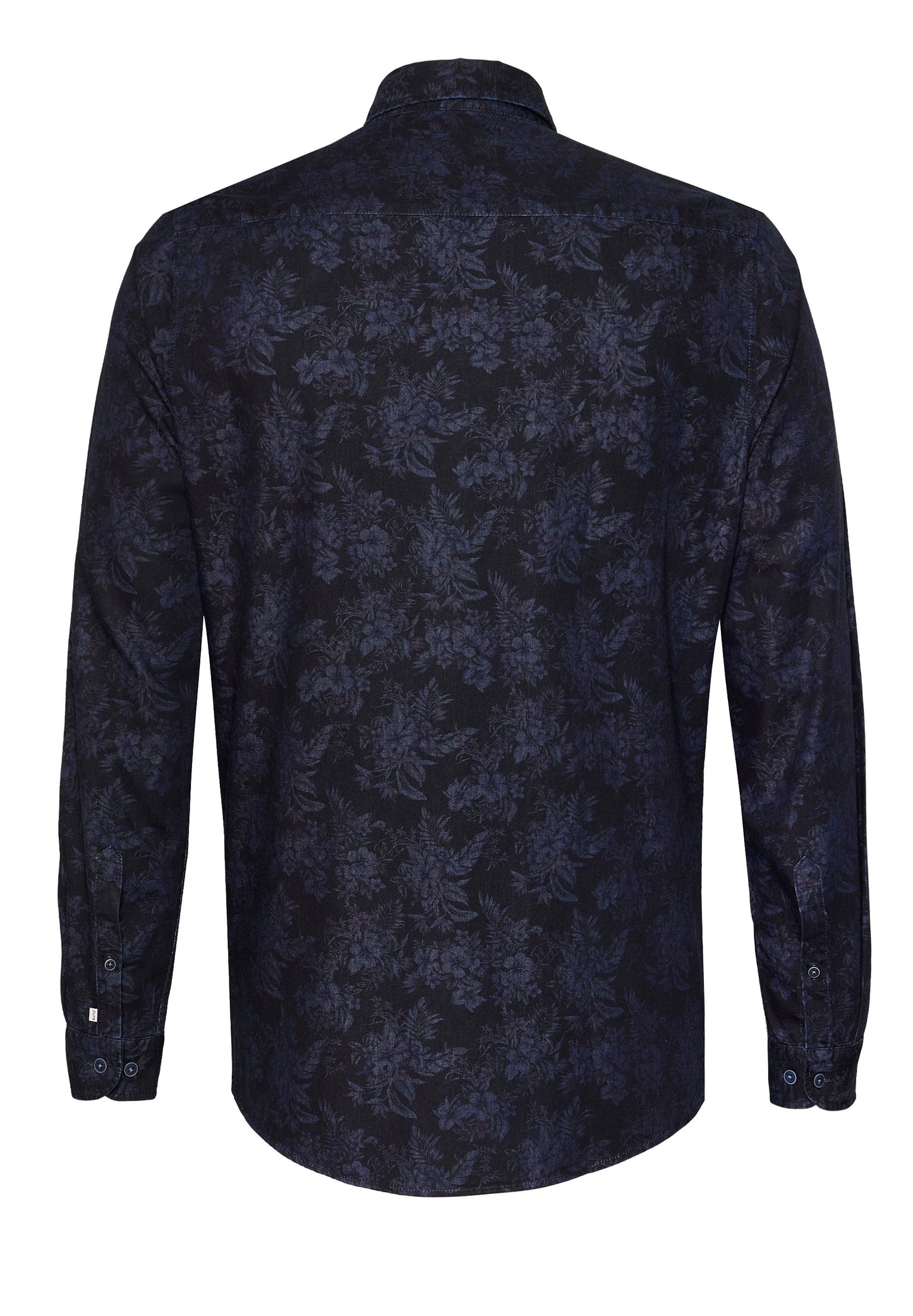 PURE- Casual Hemd Langarm (Druck Bordeaux)
