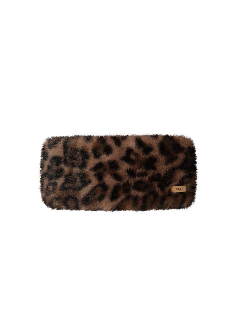 Fur Headband (Brown Print Brown)