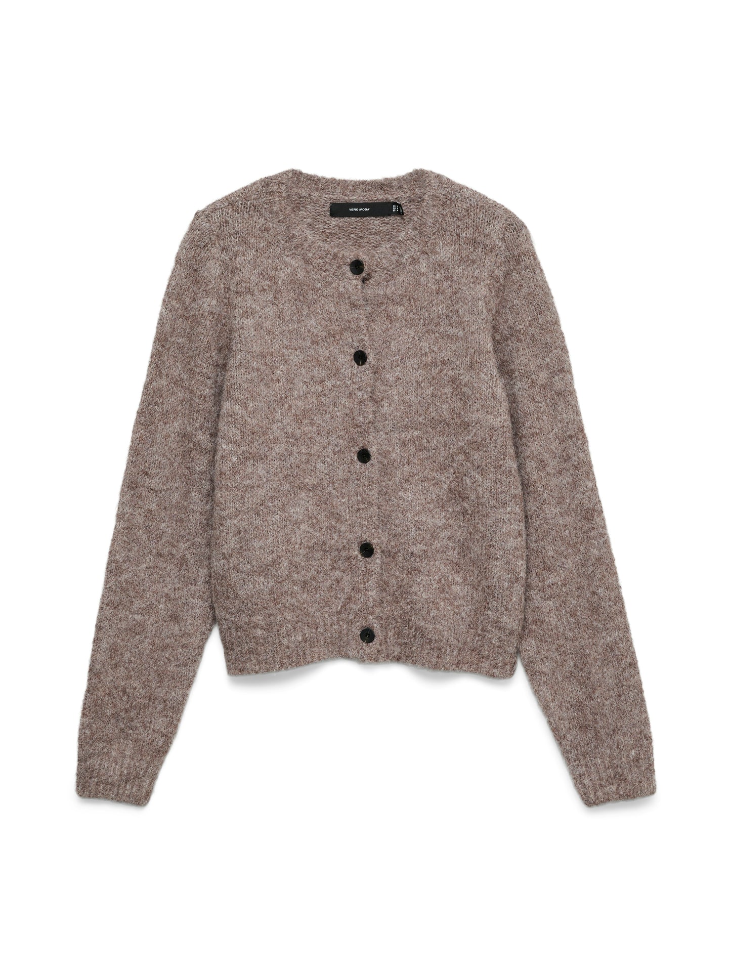 Vmnovah Ls O-neck Button Cardi Ga Noos (Brown Lent)