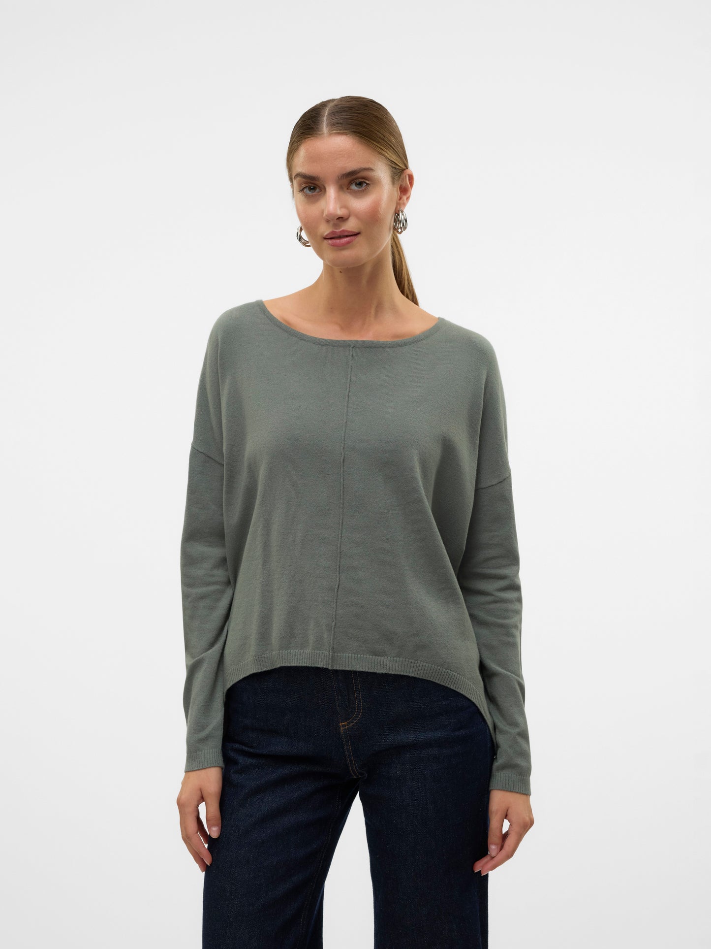 Vmbreeze Aura Ls Zipper Blouse Lcs (Balsam Green)