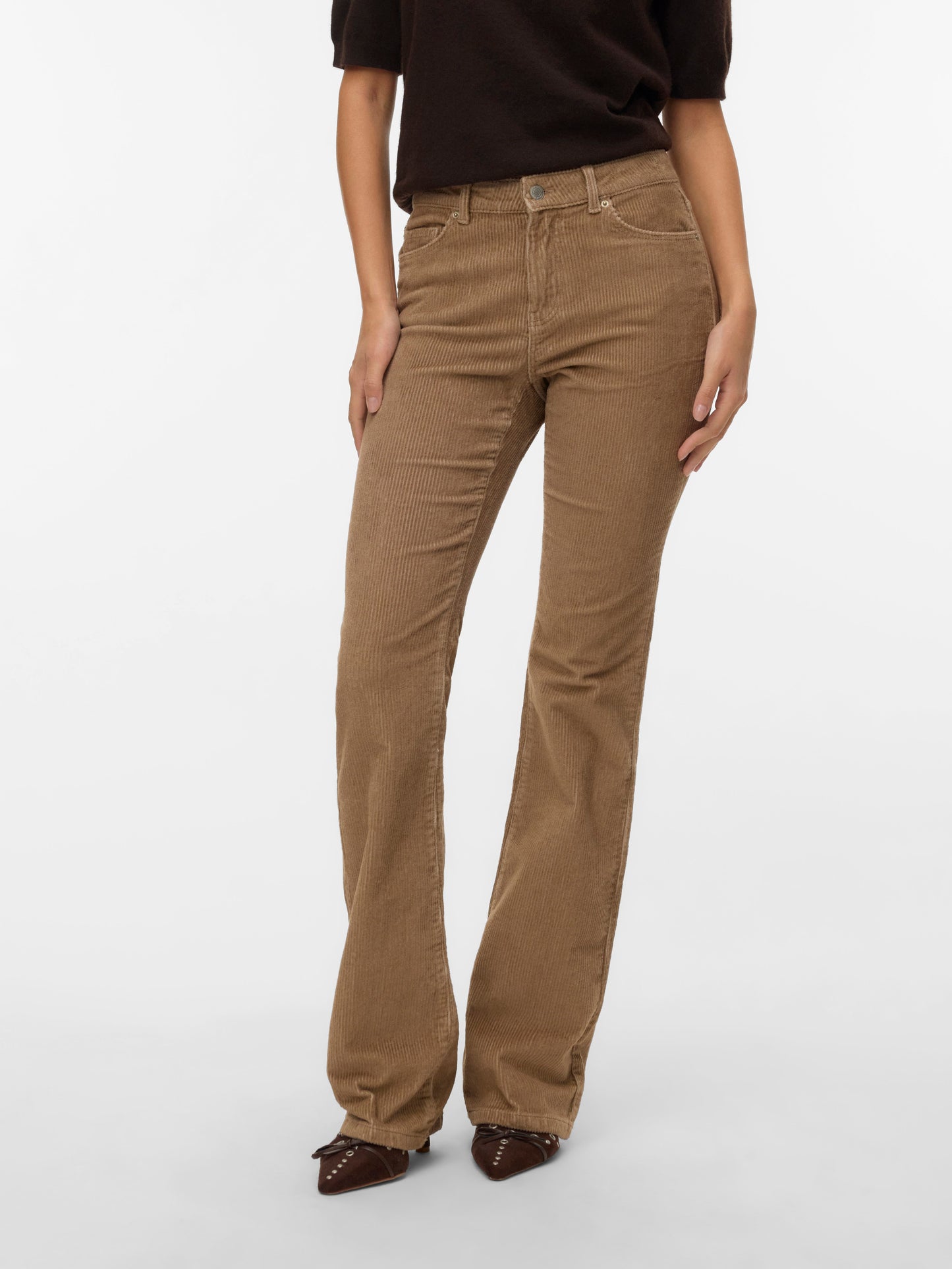 Vmflash Mr Flared Corduroy Pants Noos (Silver Mink)