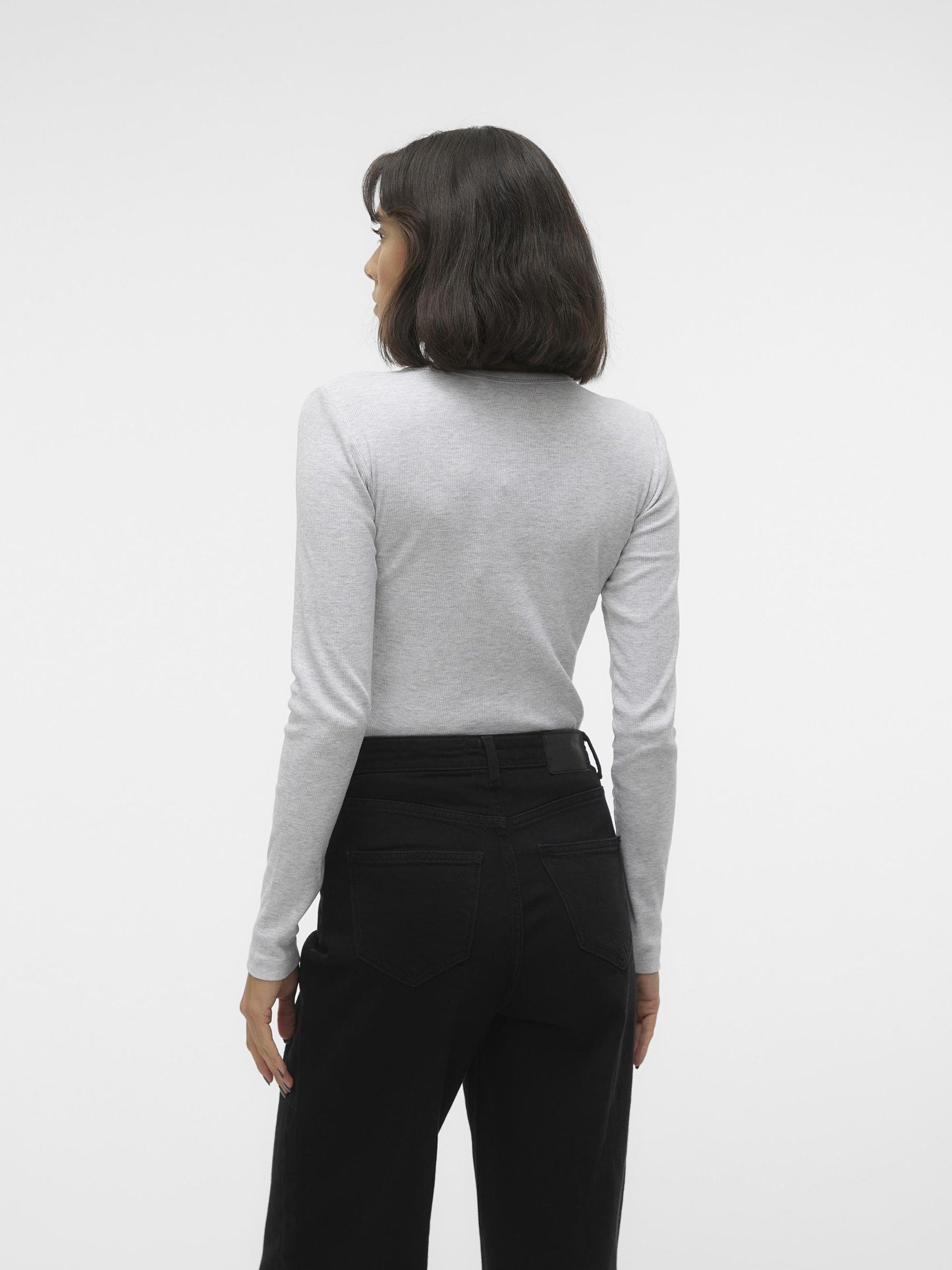 Vmchloe Ls Short Top Ga Jrs (Light Grey Me)