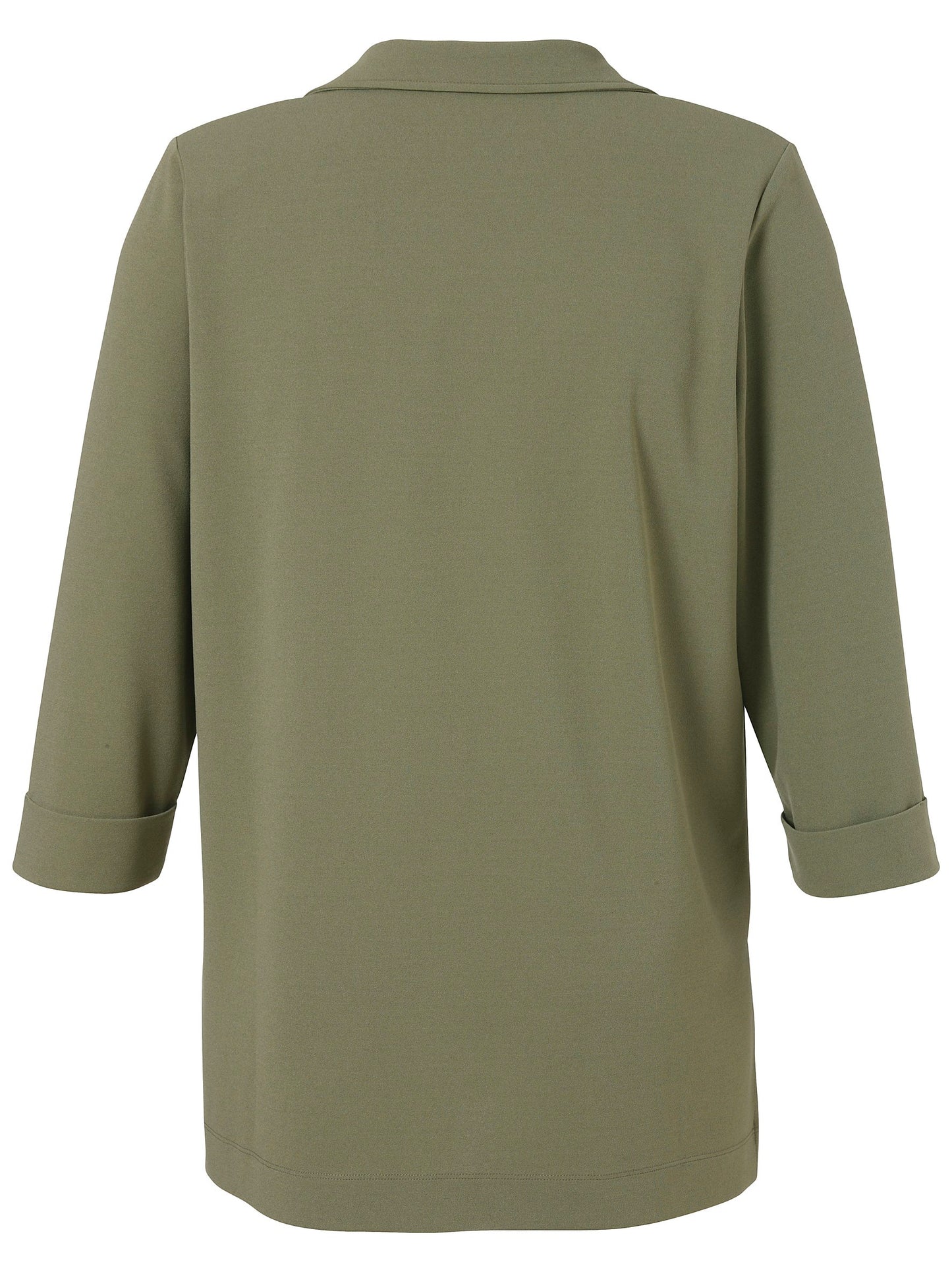 Jacke Revers 3/4 Arm Knopf (Green)