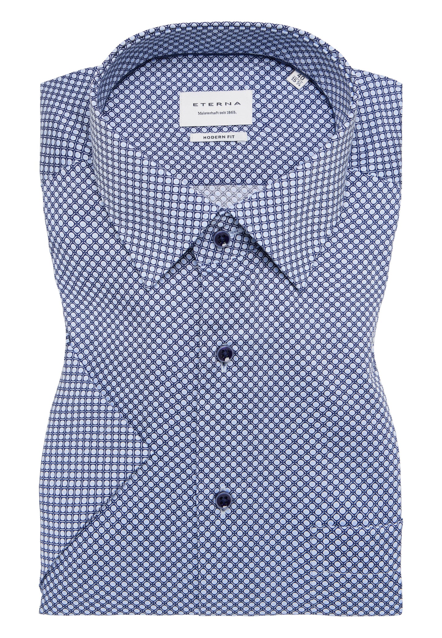 Hemd Twill Kurzarm (Blau)