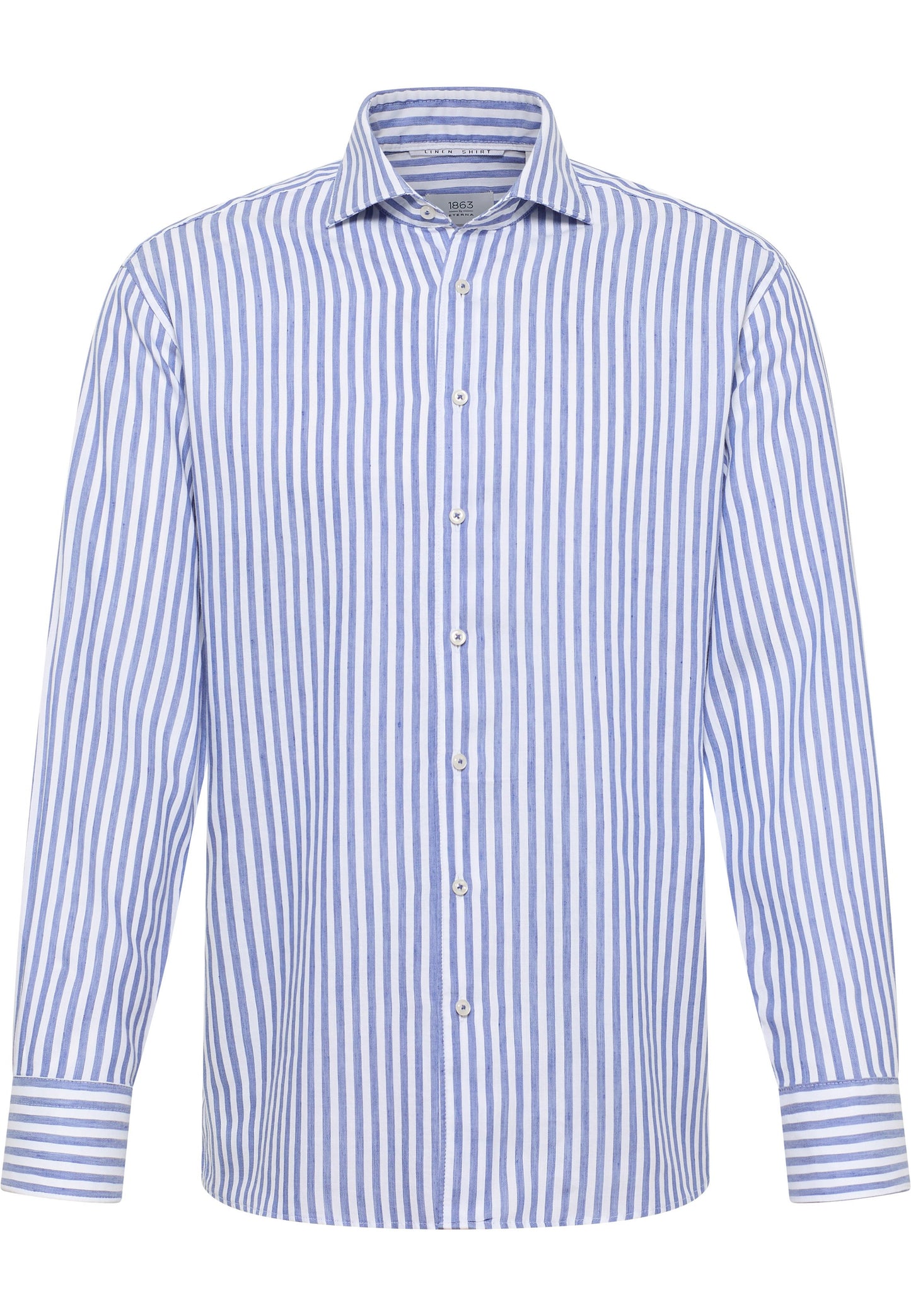 Linen Shirt Twill Langarm (Marine)