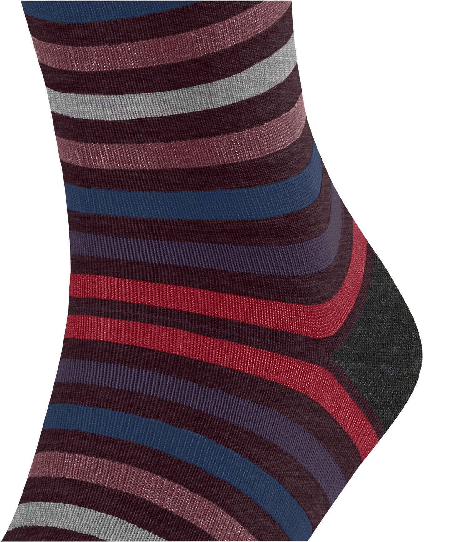 FALKE Tinted Stripe Herren (Barolo)