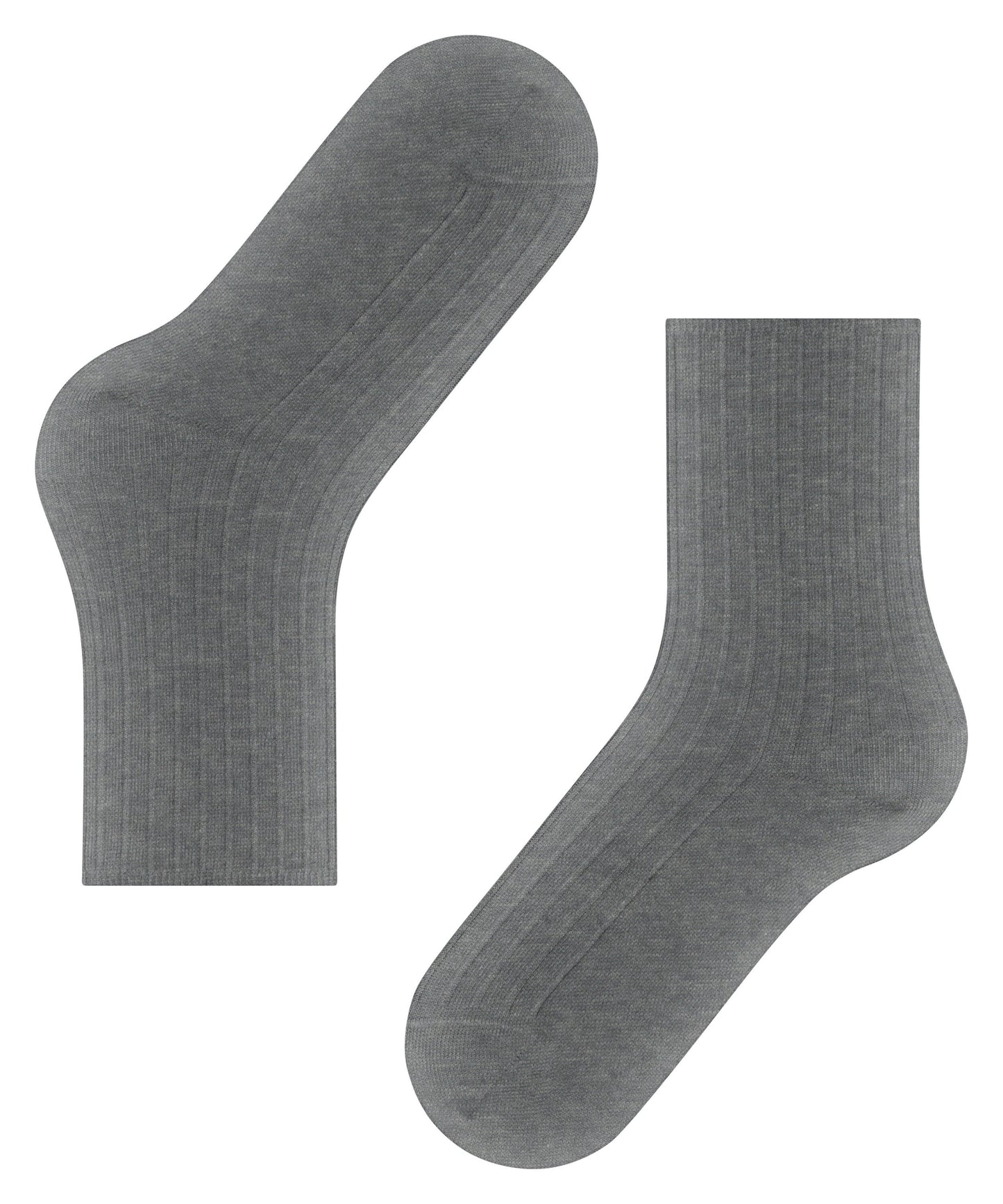 FALKE Cotton Rib Damen (Light Greymel.)
