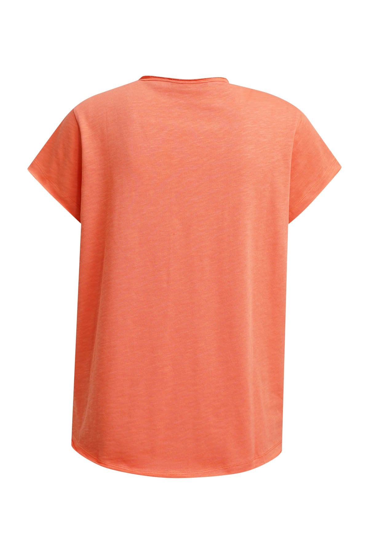 Regular Short Sleeve Sweat V-Neck (Aperol)
