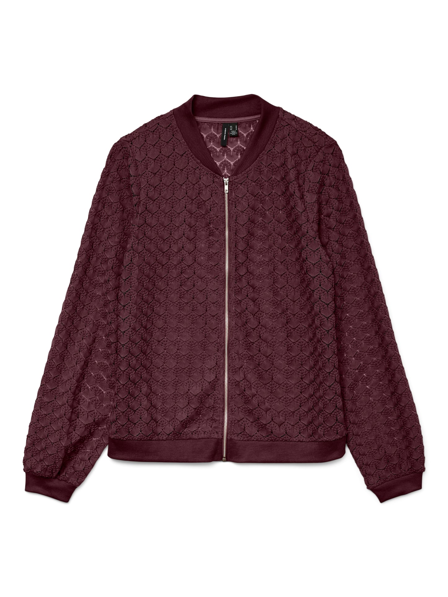 Vmbecca Ls Bomber Lace Top Jrs (Winetasting)
