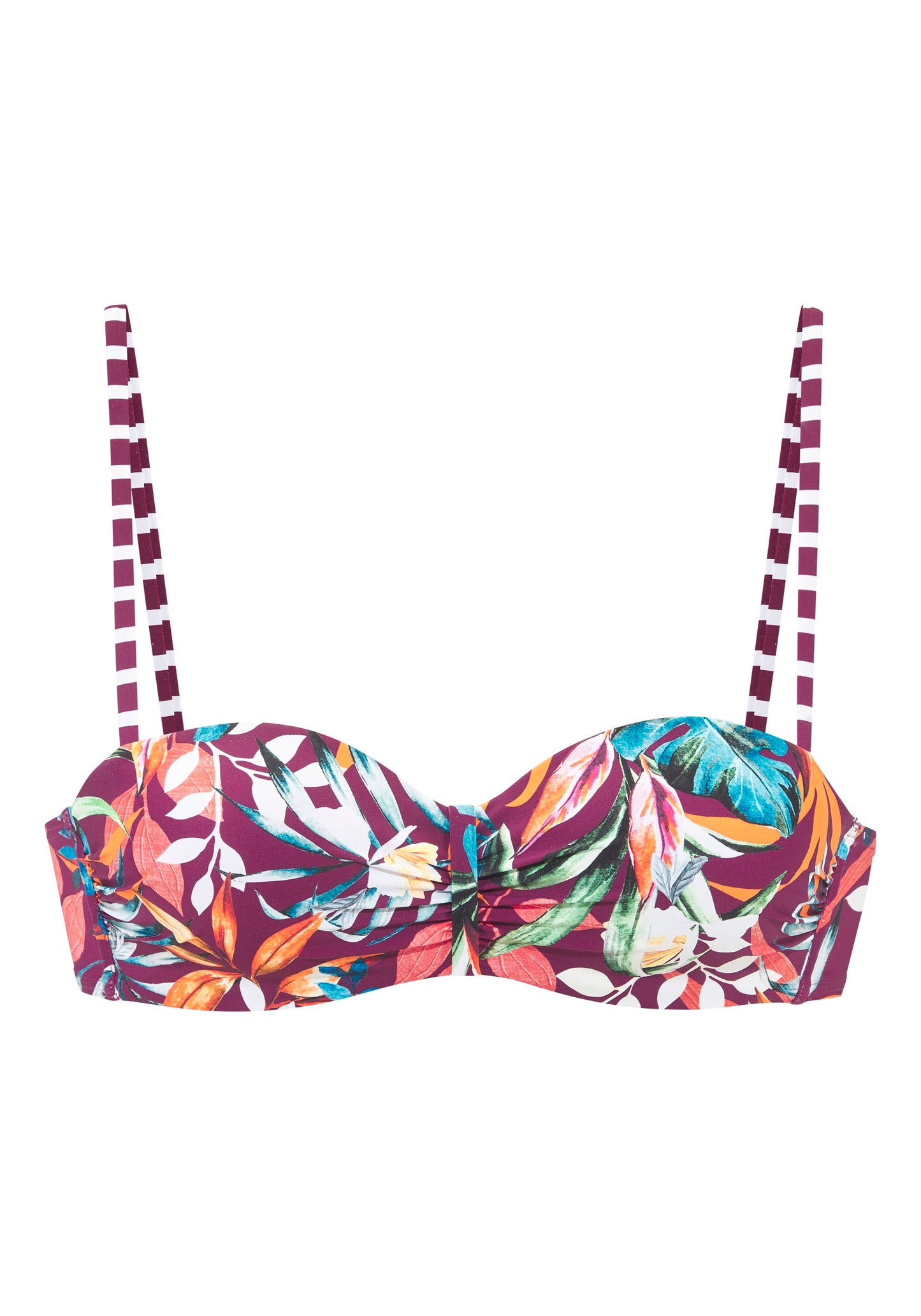 Venice Beach LM exkl. Sport Bügel-Bandeau-Top (Bordeaux Pri)