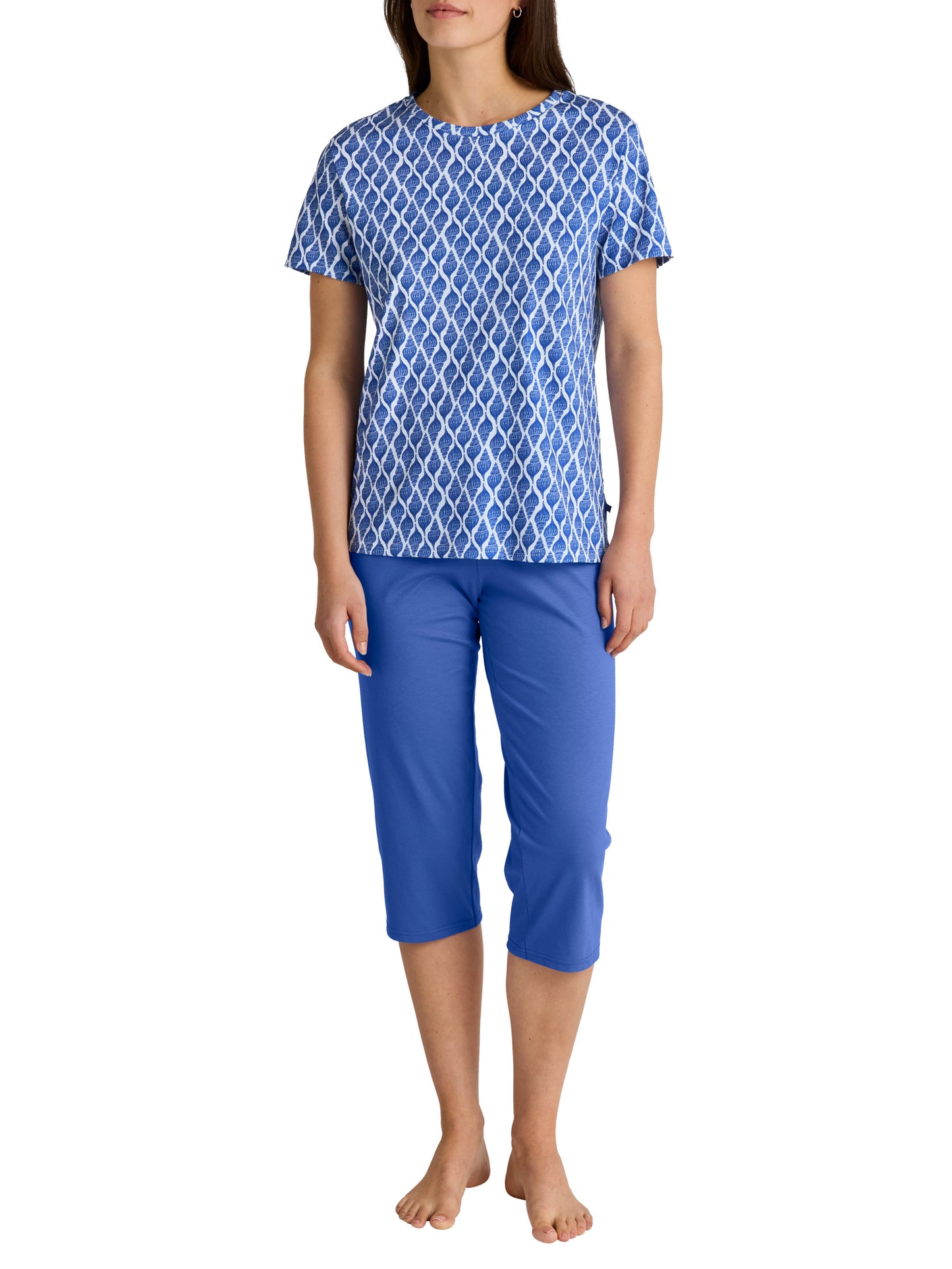 DAMEN Pyjama 3/4 (Dazzling Blue)