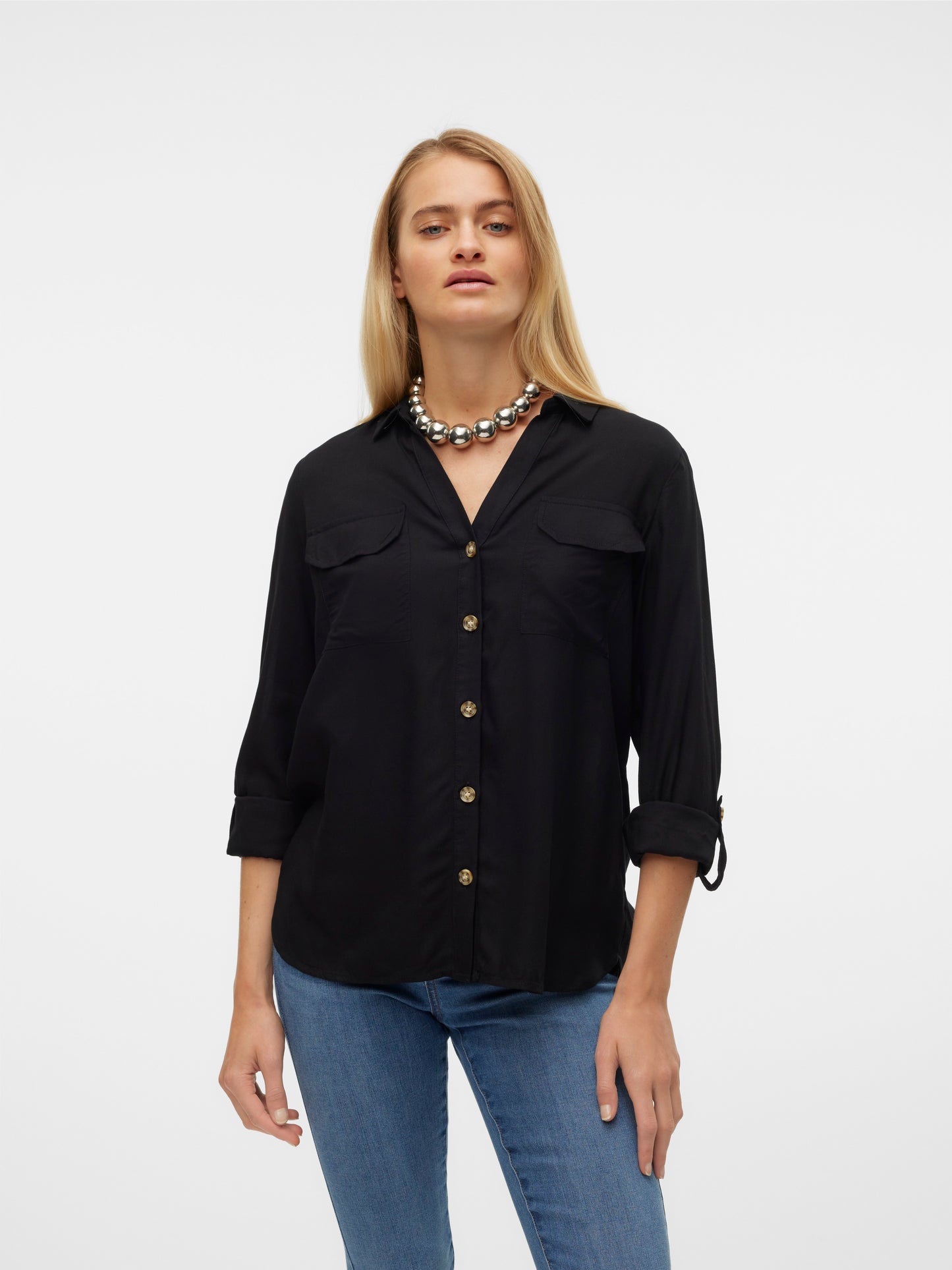 Vmbumpy L/s Shirt New Wvn Noos (Black)