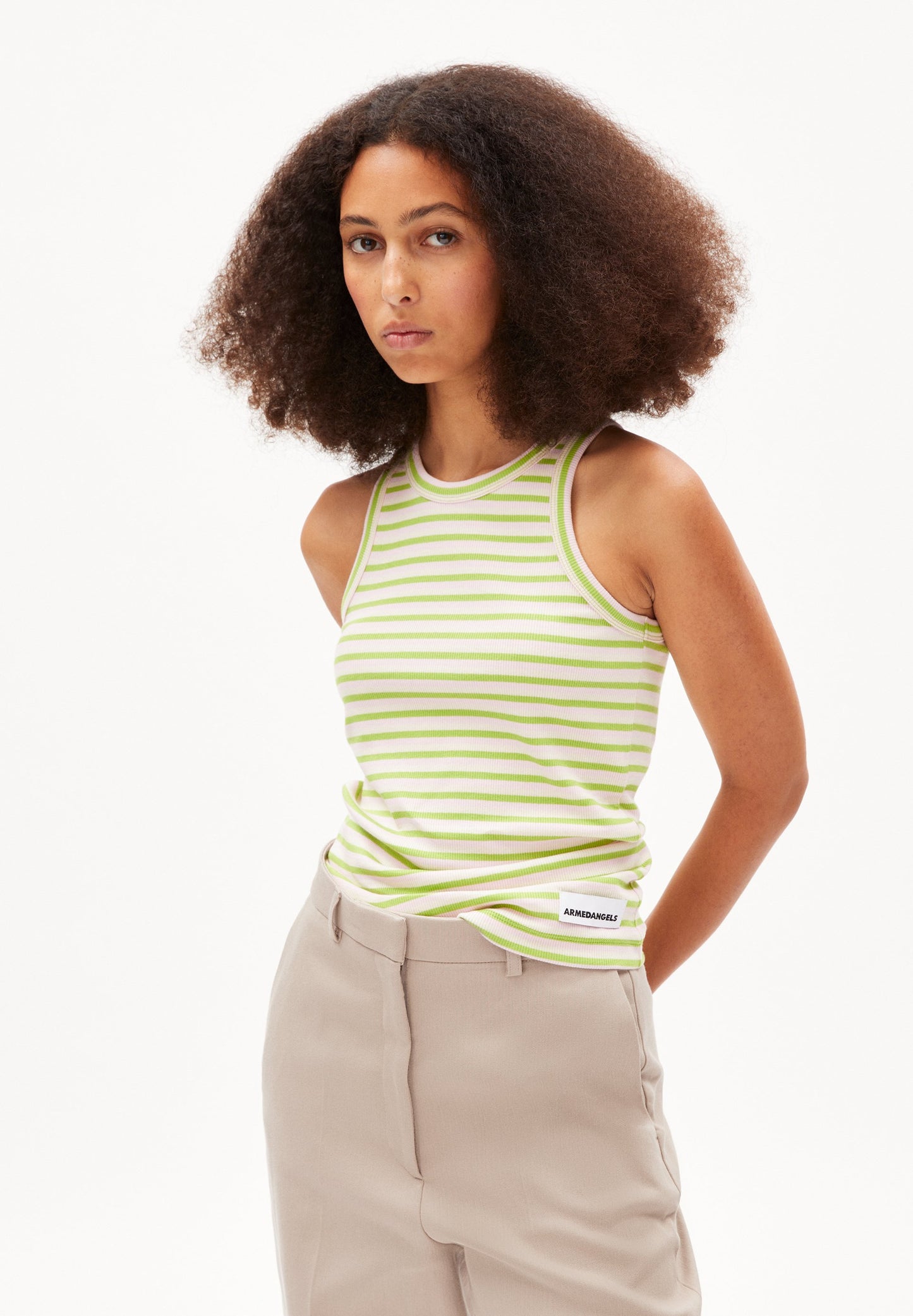 Kanitaa Stripes (Super Lime-pink)
