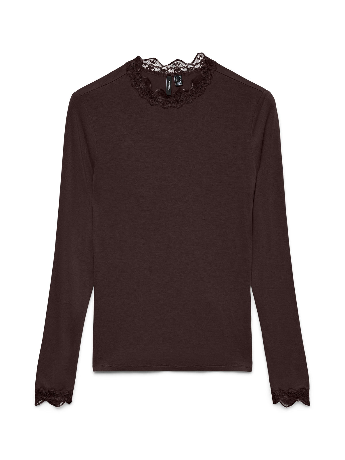Vmrosa Ls Highneck Top Ga Jrs Noos (Chocolate Tor)