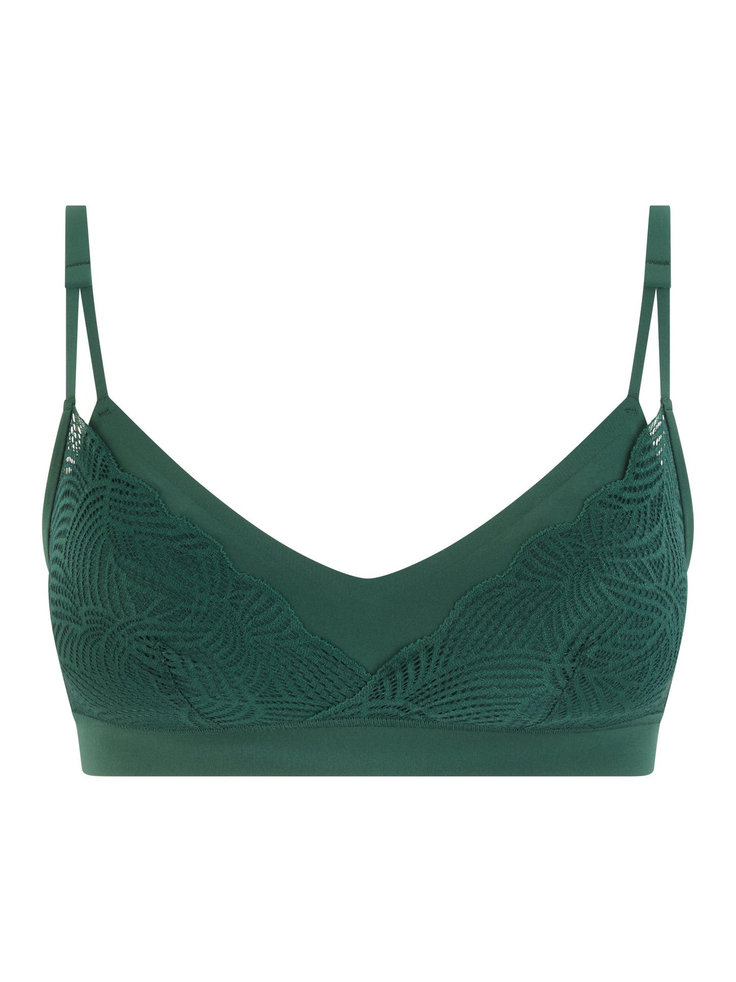 SOFTSTRETCH Bralette mit Spitze (00r Empire Green)