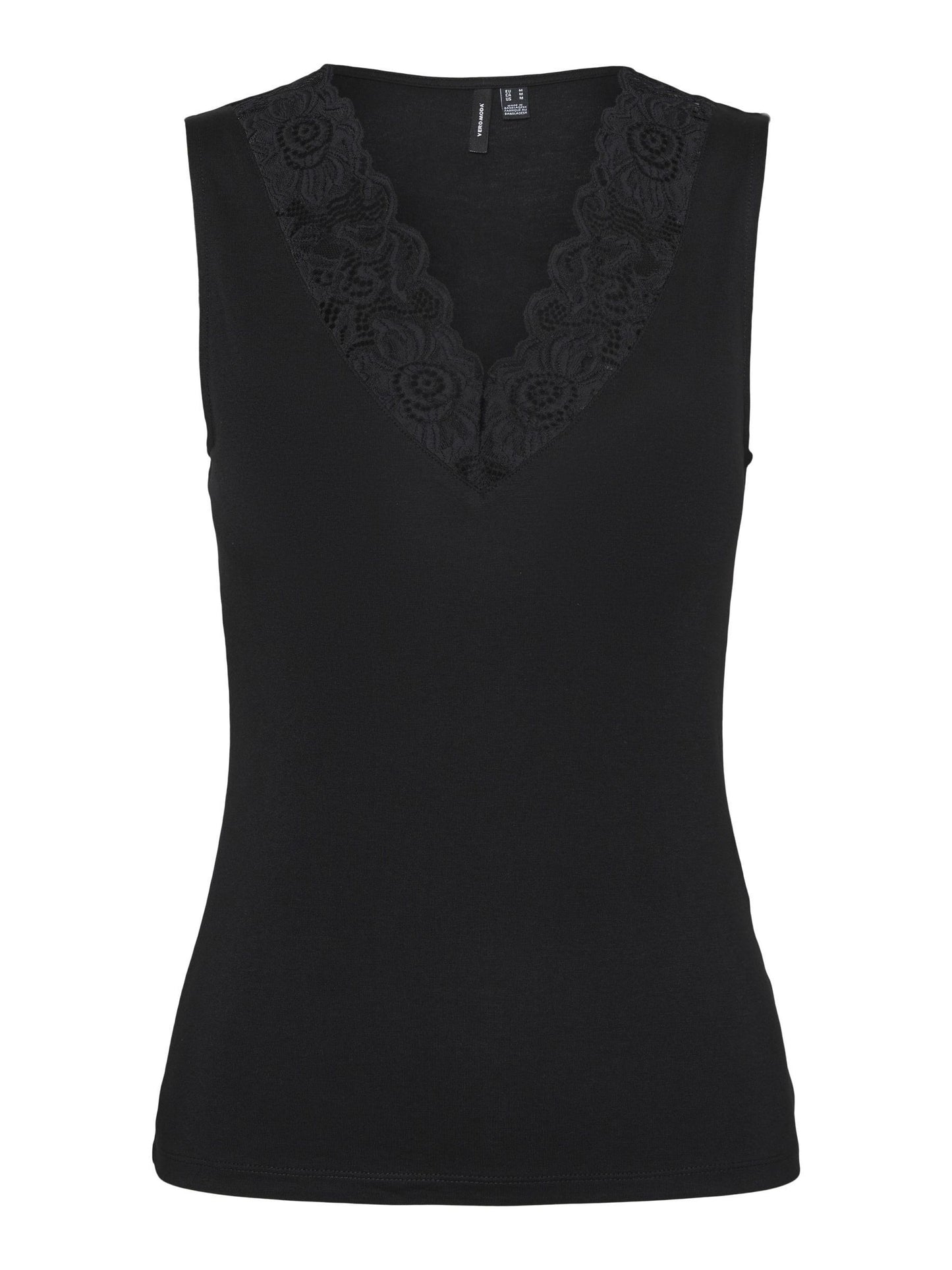 Vmrosa Sl V-neck Top Ga Jrs Noos (Black)