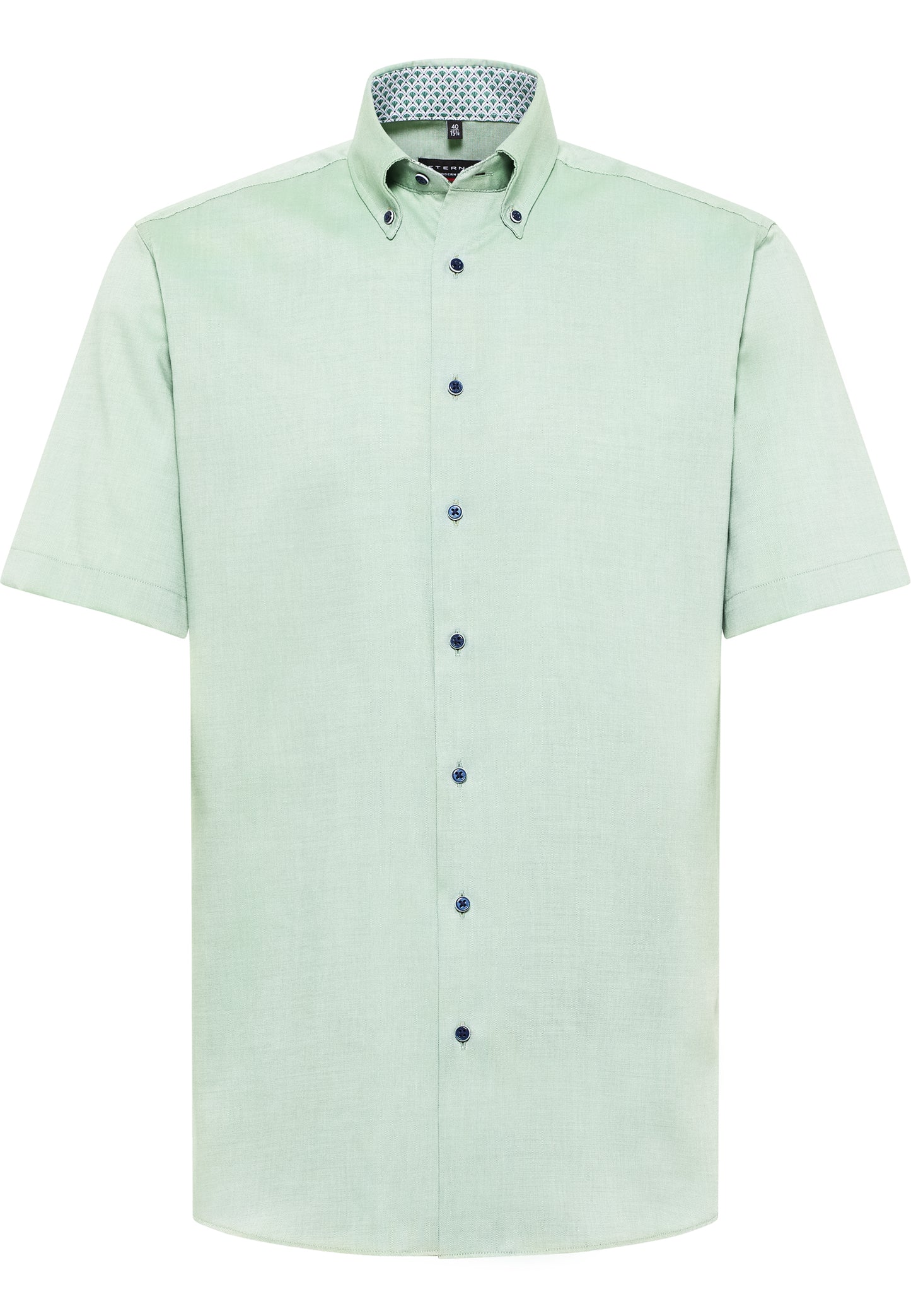 ETERNA unifarbenes Oxford Kurzarmhemd MODERN FIT (Khaki)