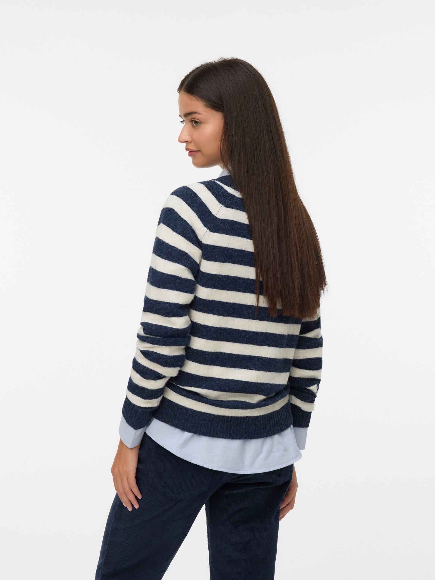 Vmdoffy Ls O-neck Blouse Ga Noos (Navy Blaze)