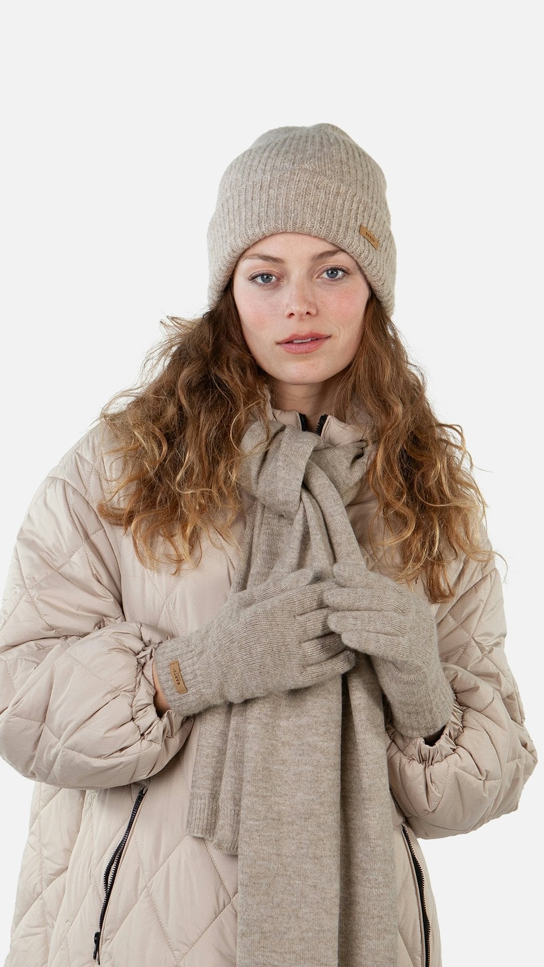 Witzia Gloves (Beige Light Brown)