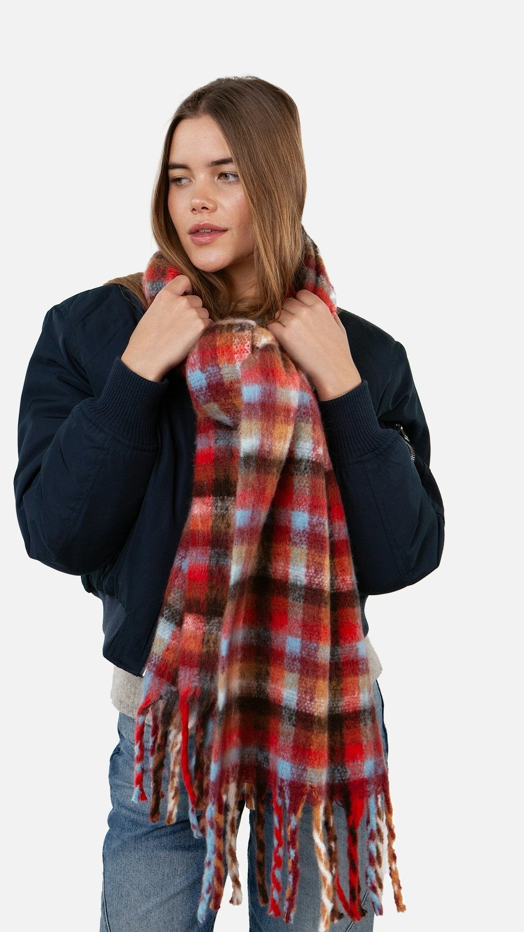 Plaity Scarf (Brown Brown)