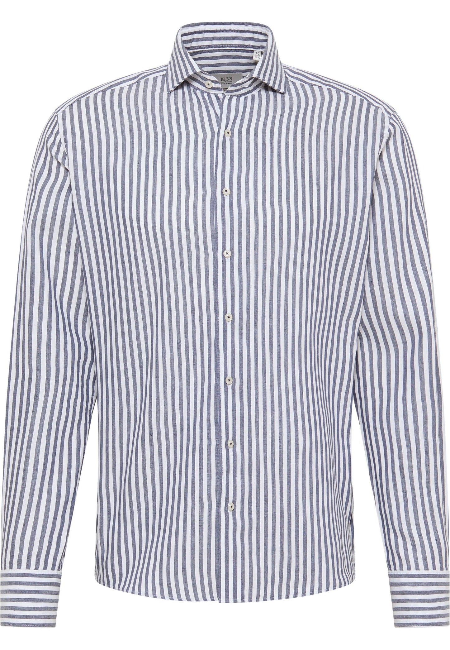 Linen Shirt Twill Langarm (Marine)
