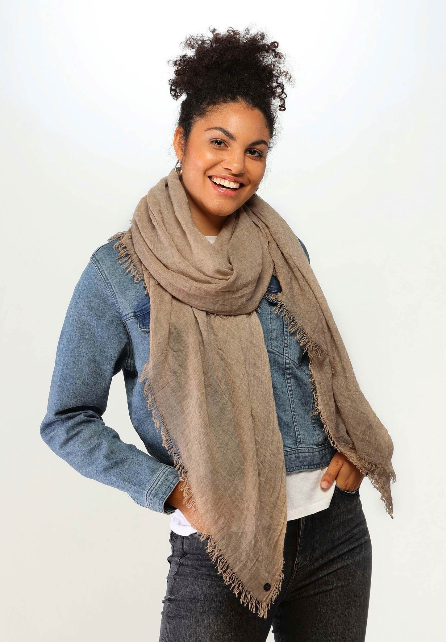 Stola Polyester Stola (Camel)