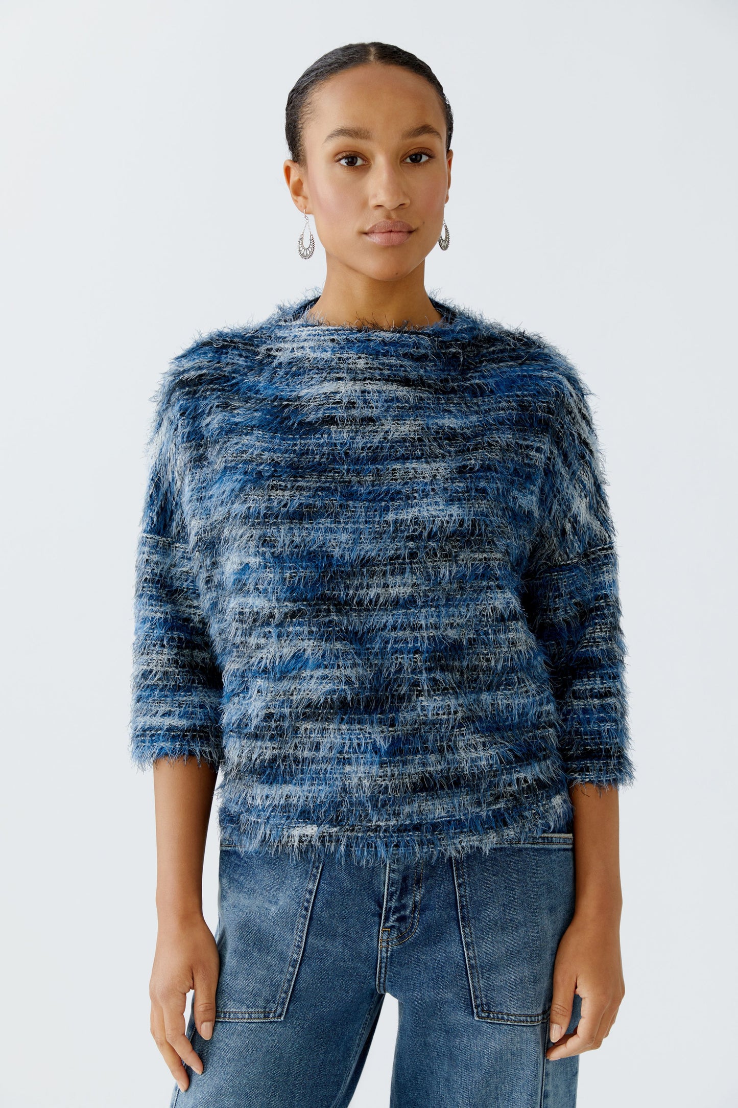 Sweatshirt (Lt Blue Black)