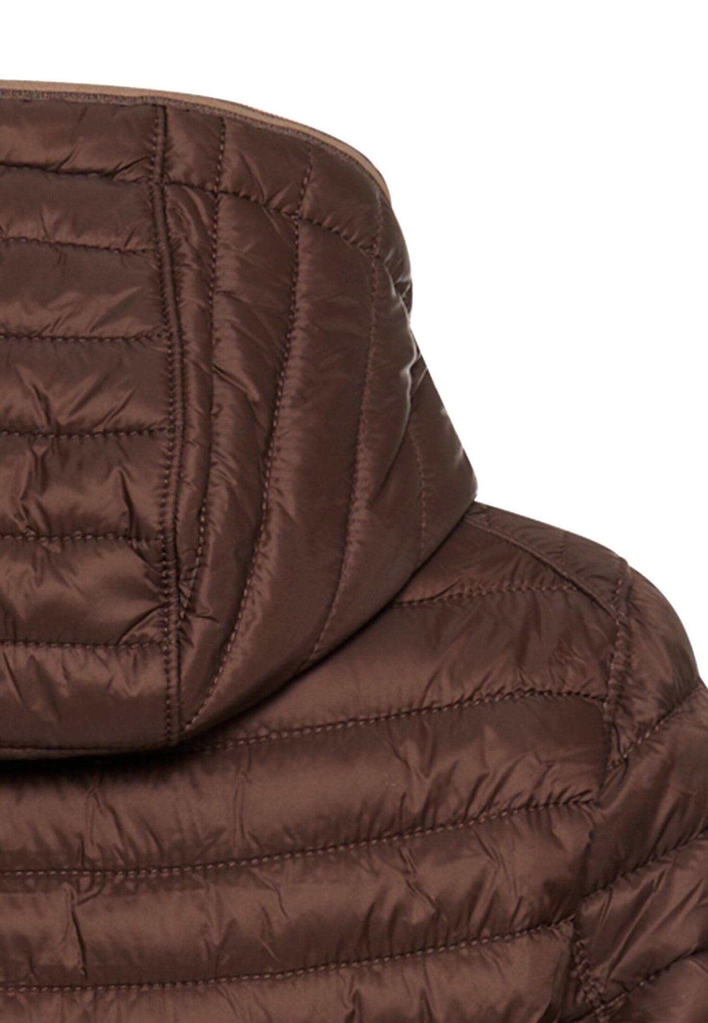 Winddichte Jacke mit seitlichem Strick-Einsatz (Brown)