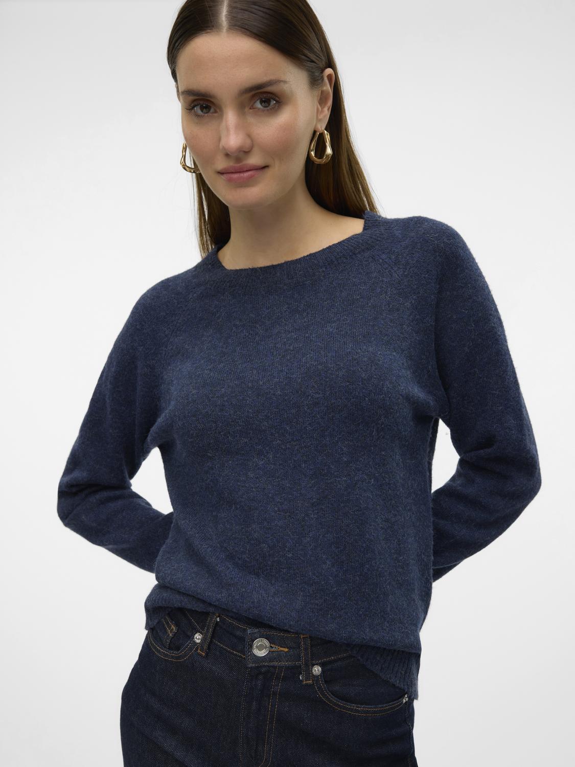 Vmdoffy Ls O-neck Blouse Ga Noos (Navy Blaze)