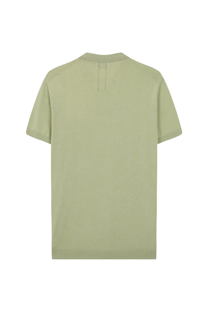 knitted silk polo 1/2 sl.