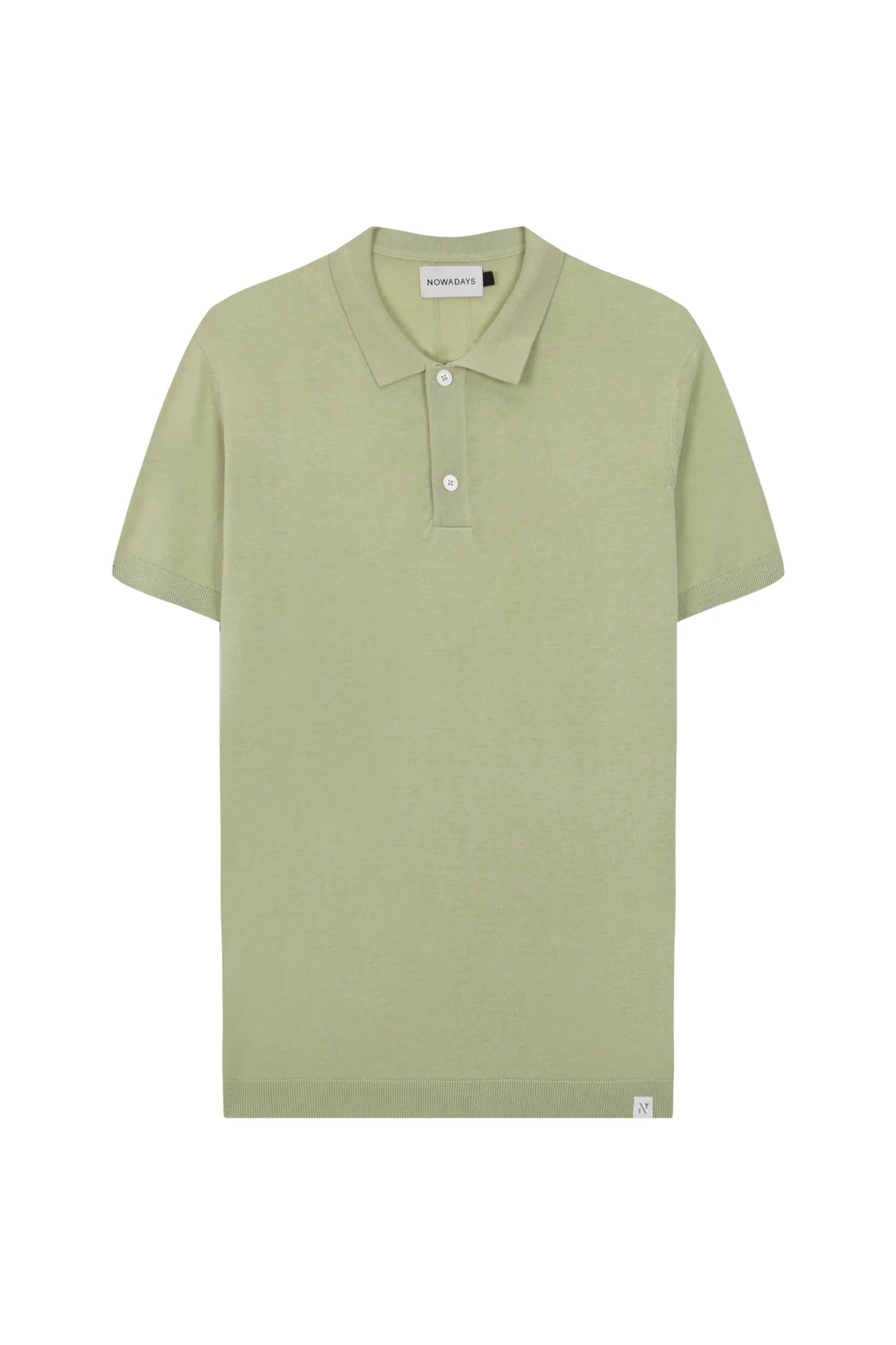 knitted silk polo 1/2 sl.