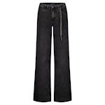 De Claudette Black Denim & Belt is