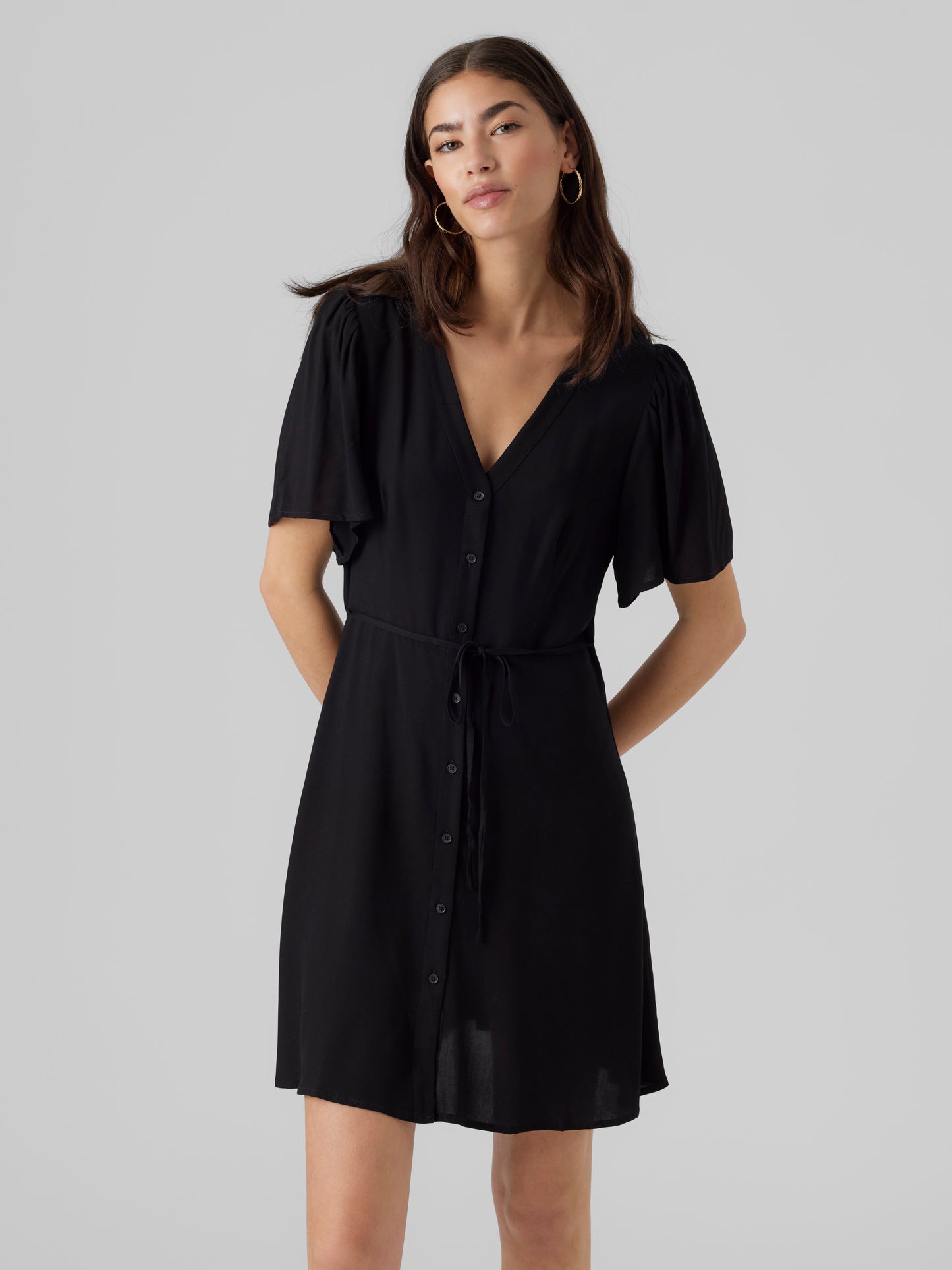 Vmalba Ss Short Dress Wvn Ga Noos (Black)