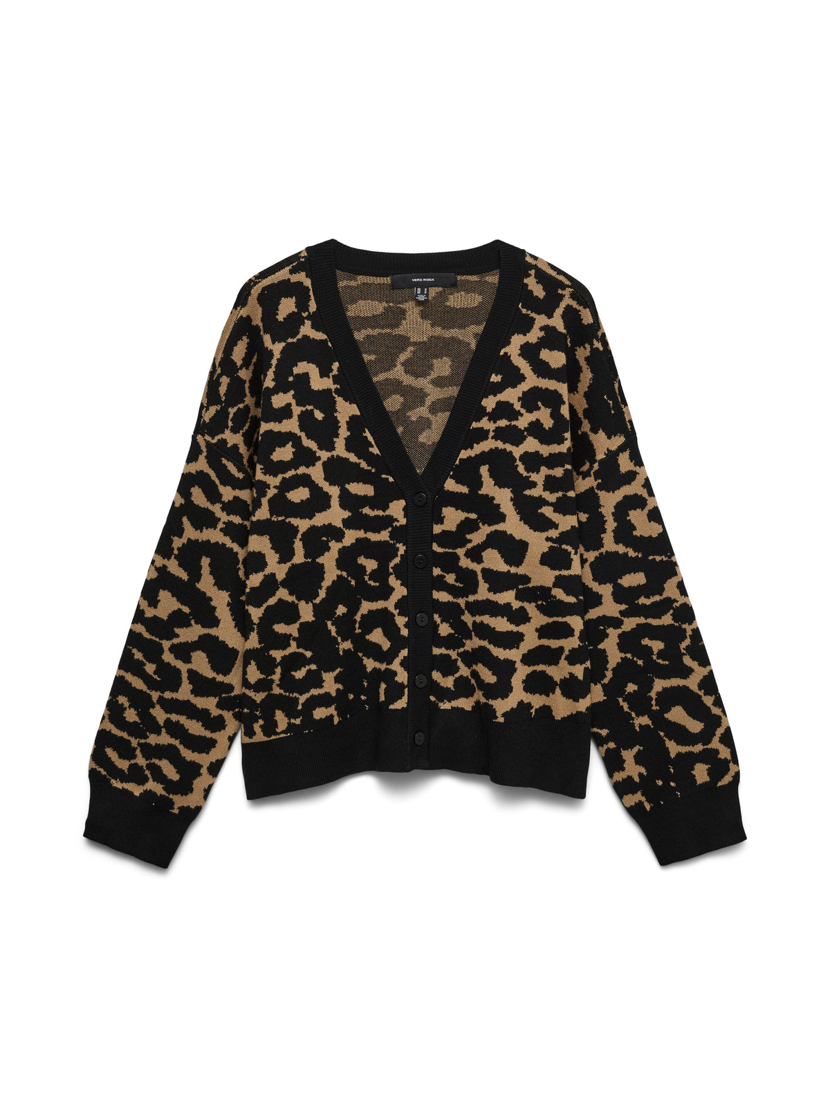 Vmsilje Animal Ls V-neck Cardigan (Tigers Eye)