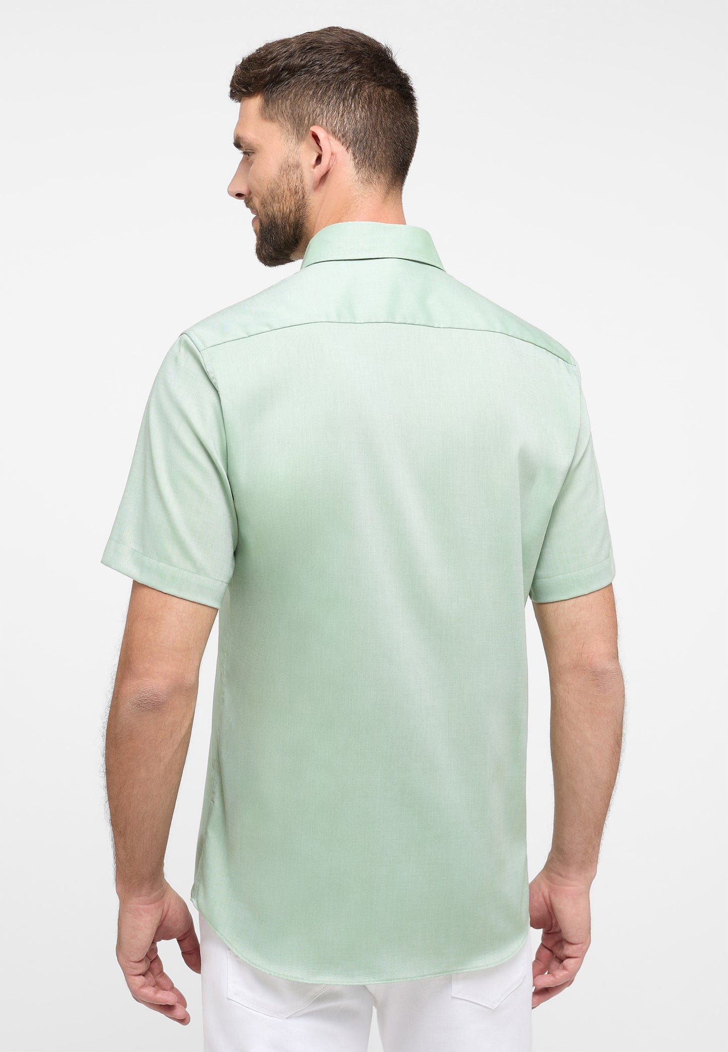 ETERNA unifarbenes Oxford Kurzarmhemd MODERN FIT (Khaki)