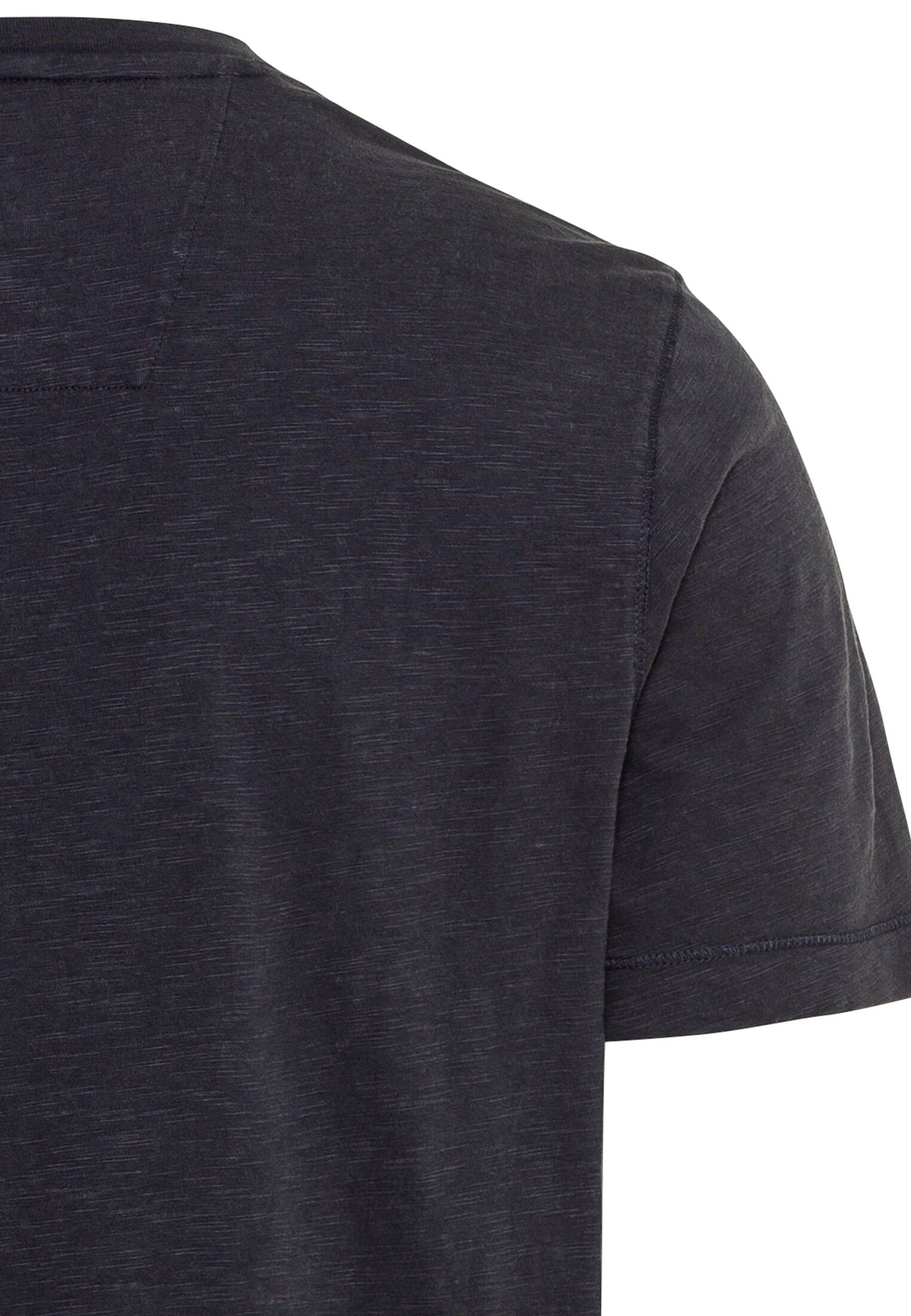 Kurzarm Henley aus Organic Cotton (Night Blue)