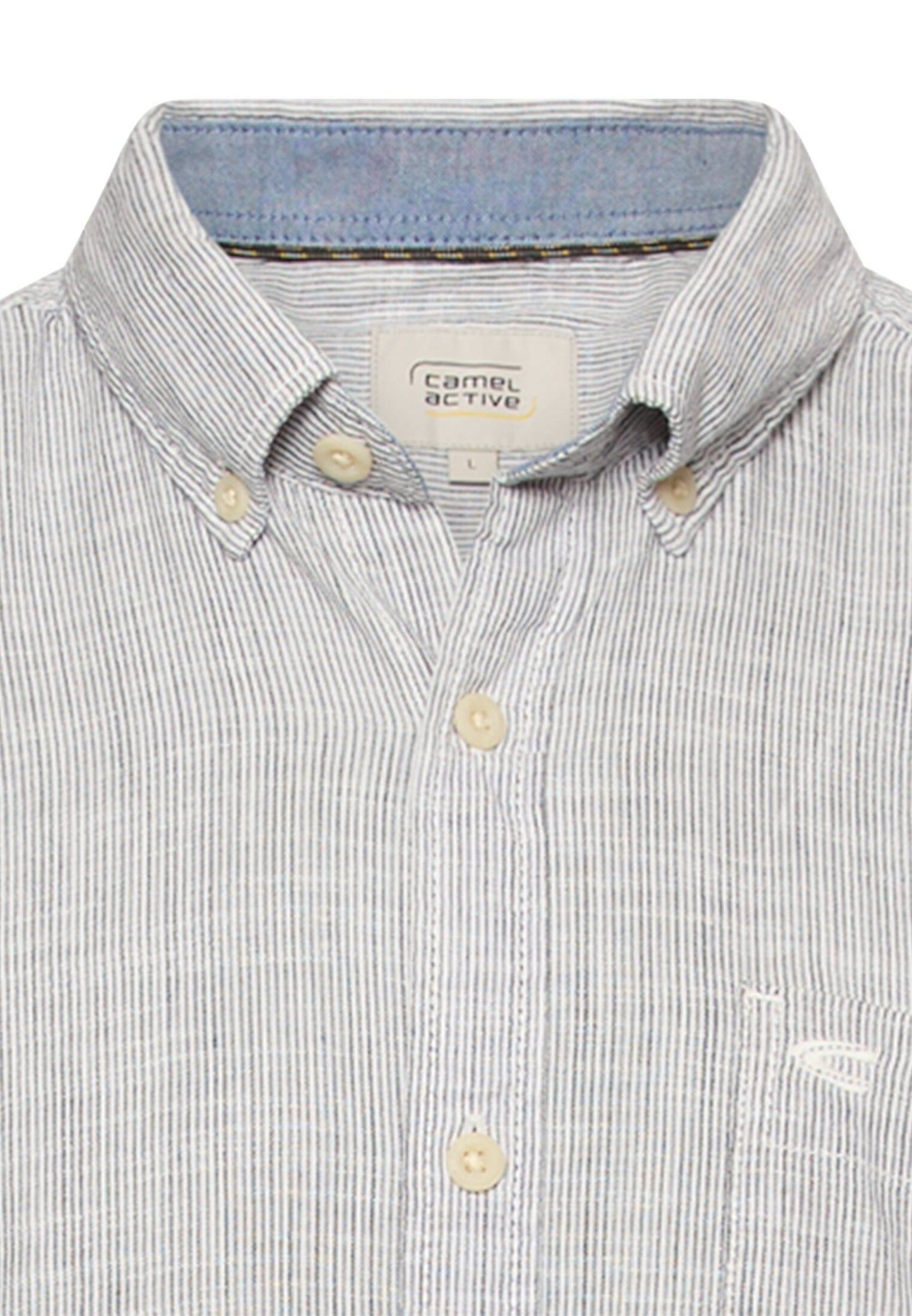 Kurzarmhemd mit Kontrastdetails (Offwhite)