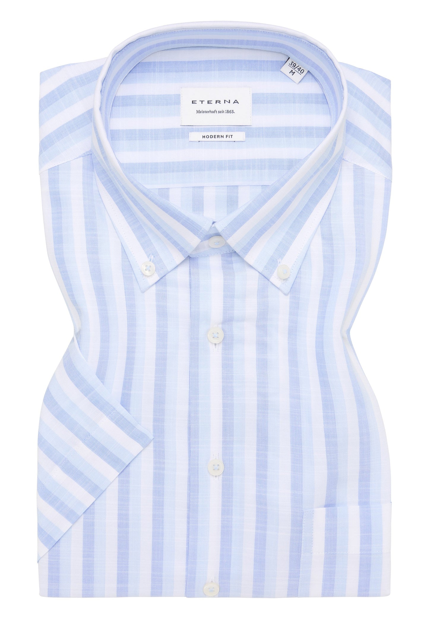 Hemd Slub Kurzarm (Blau)