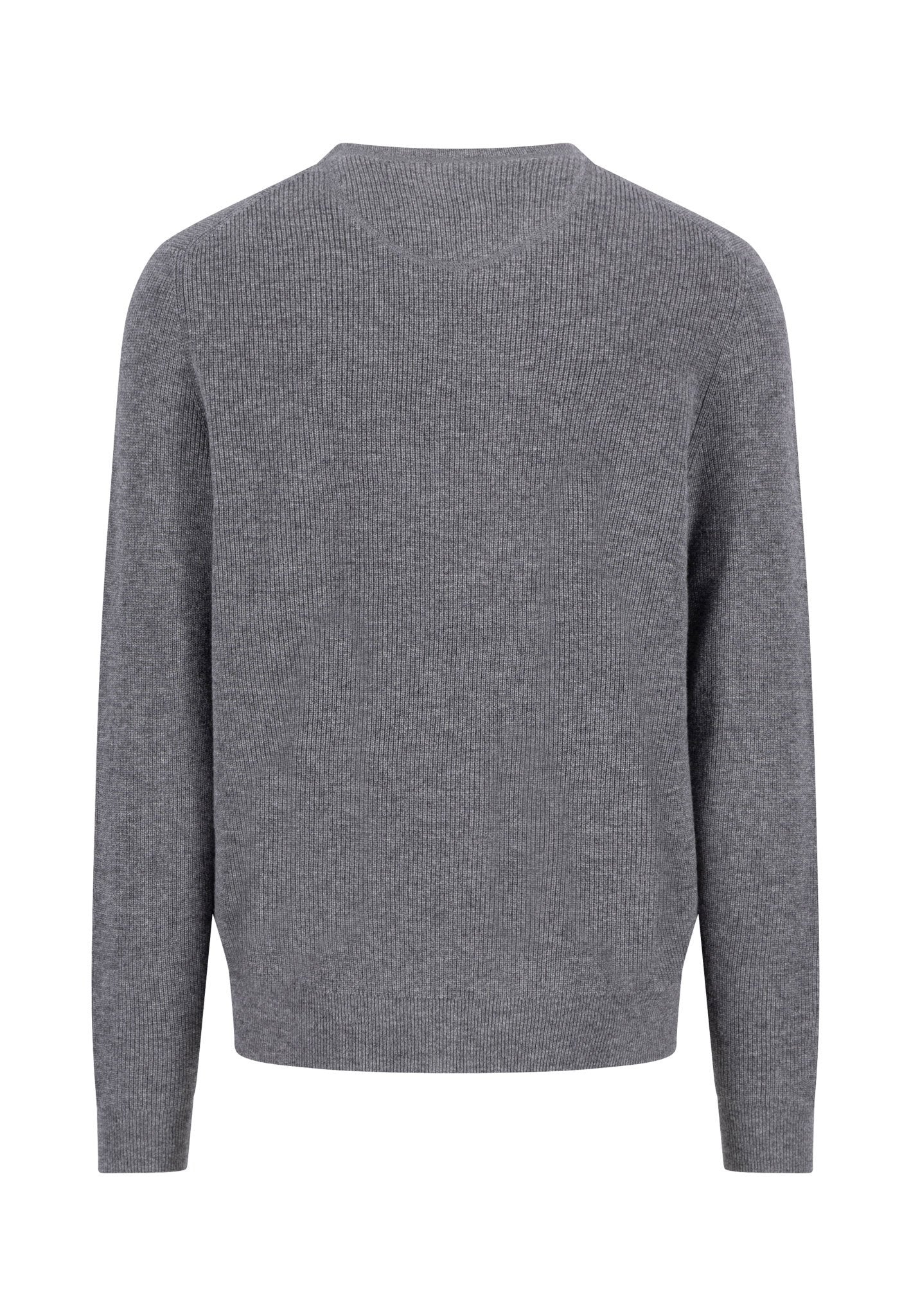 O-Neck, structure, Merino Cashmere (Steel)