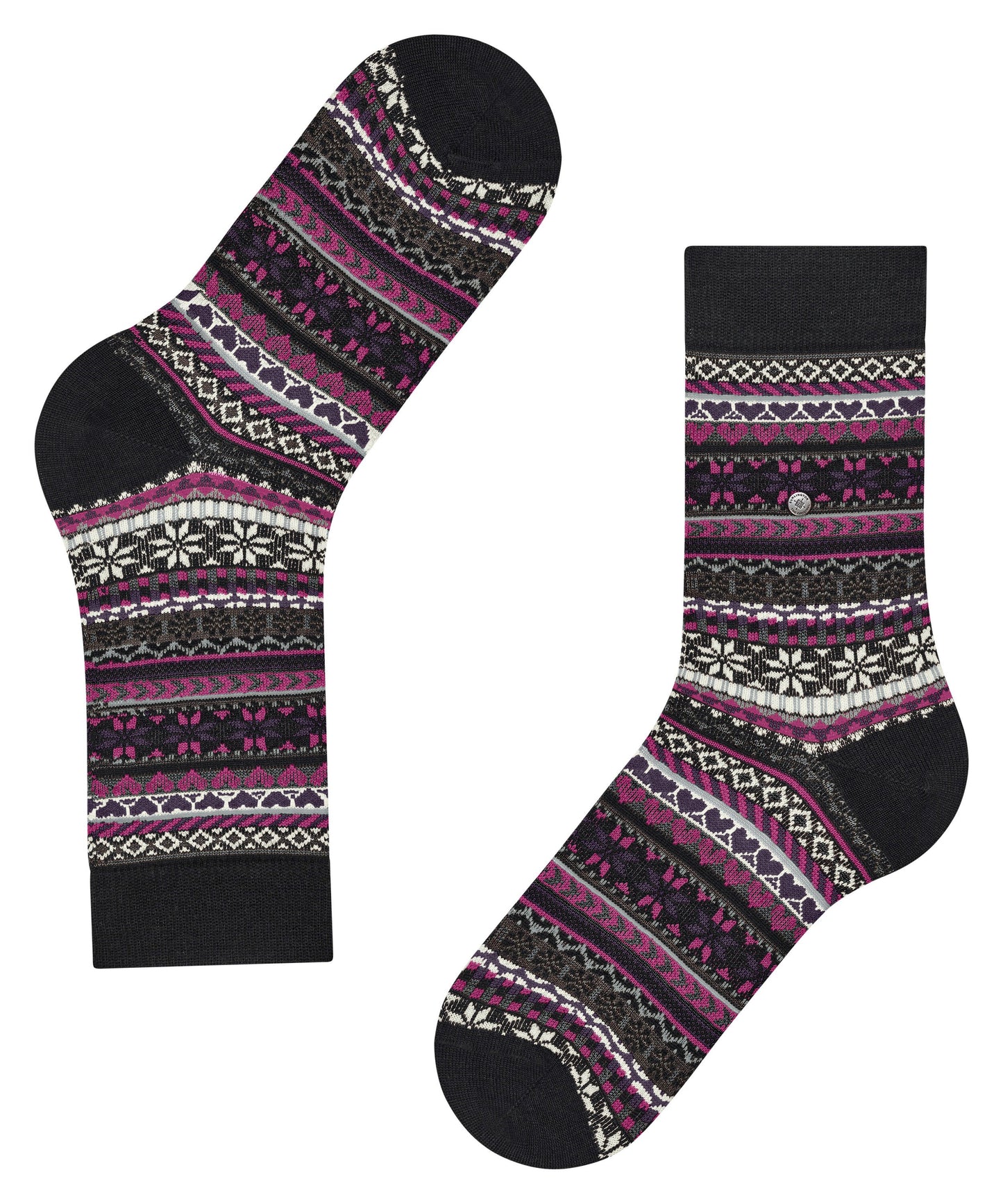 Burlington Fair Isle Delight Damen (Black)