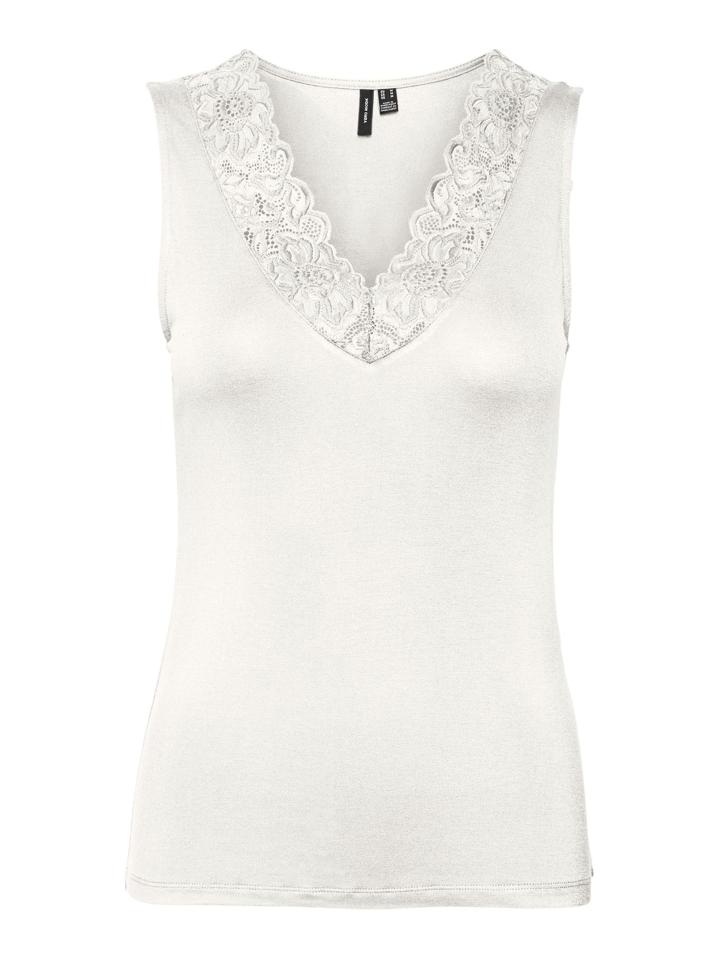 Vmrosa Sl V-neck Top Jrs Noos (Snow White)