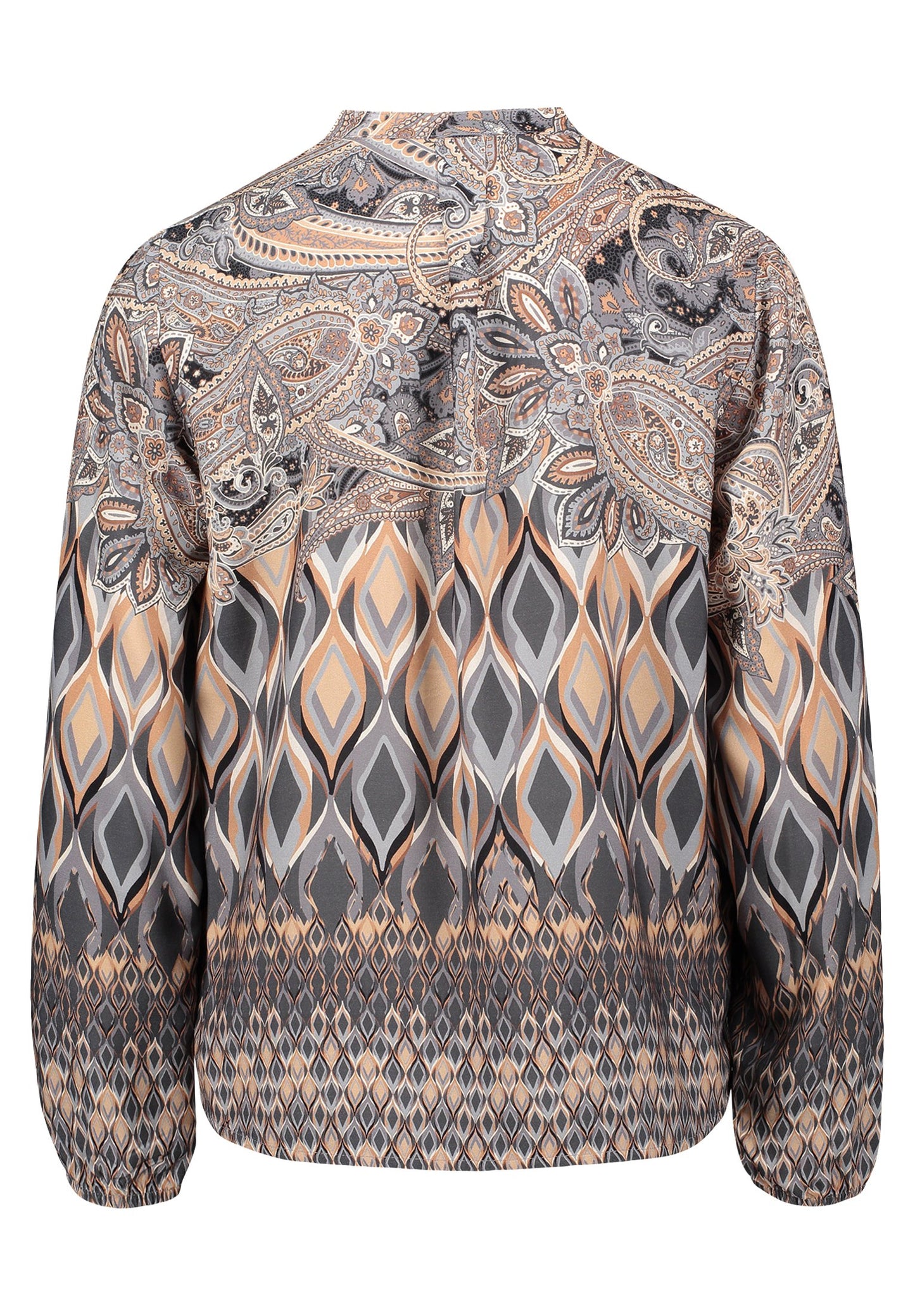 Longbluse (Grey/beige)