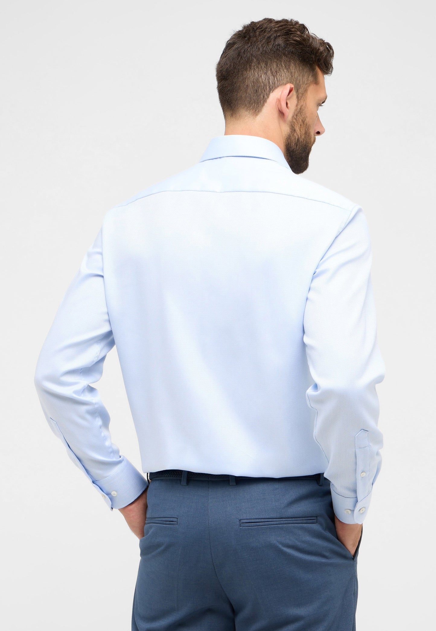Hemd Langarm (Mittelblau)