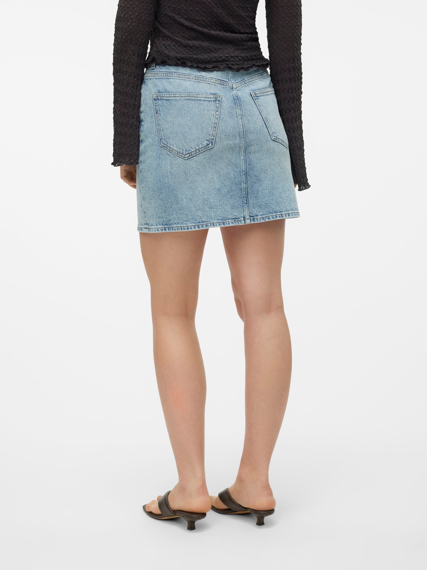 Vmtessa Hr Short Dnm Skirt Mix Ga Noos (Light Blue De)