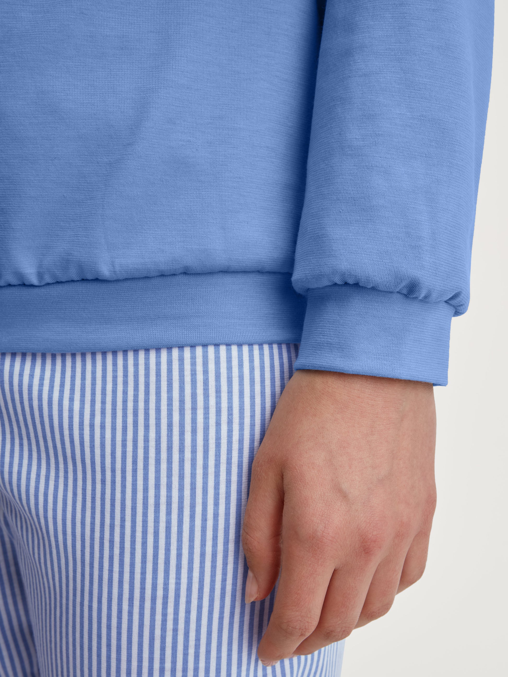 WOMEN Pyjamas with cuff (Hydrangea Blue)