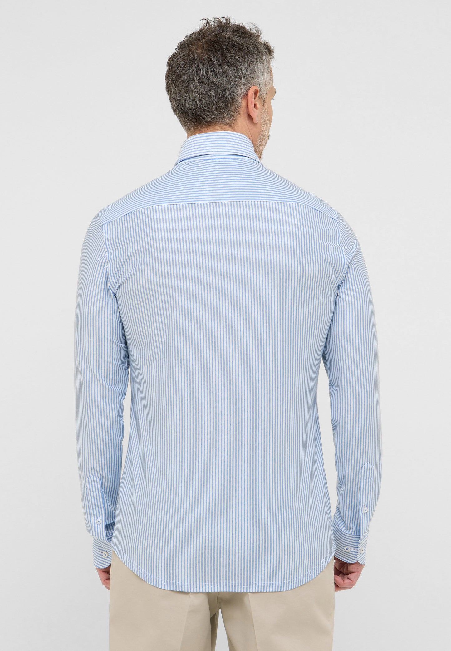 Hemd Jersey Langarm (Blau)