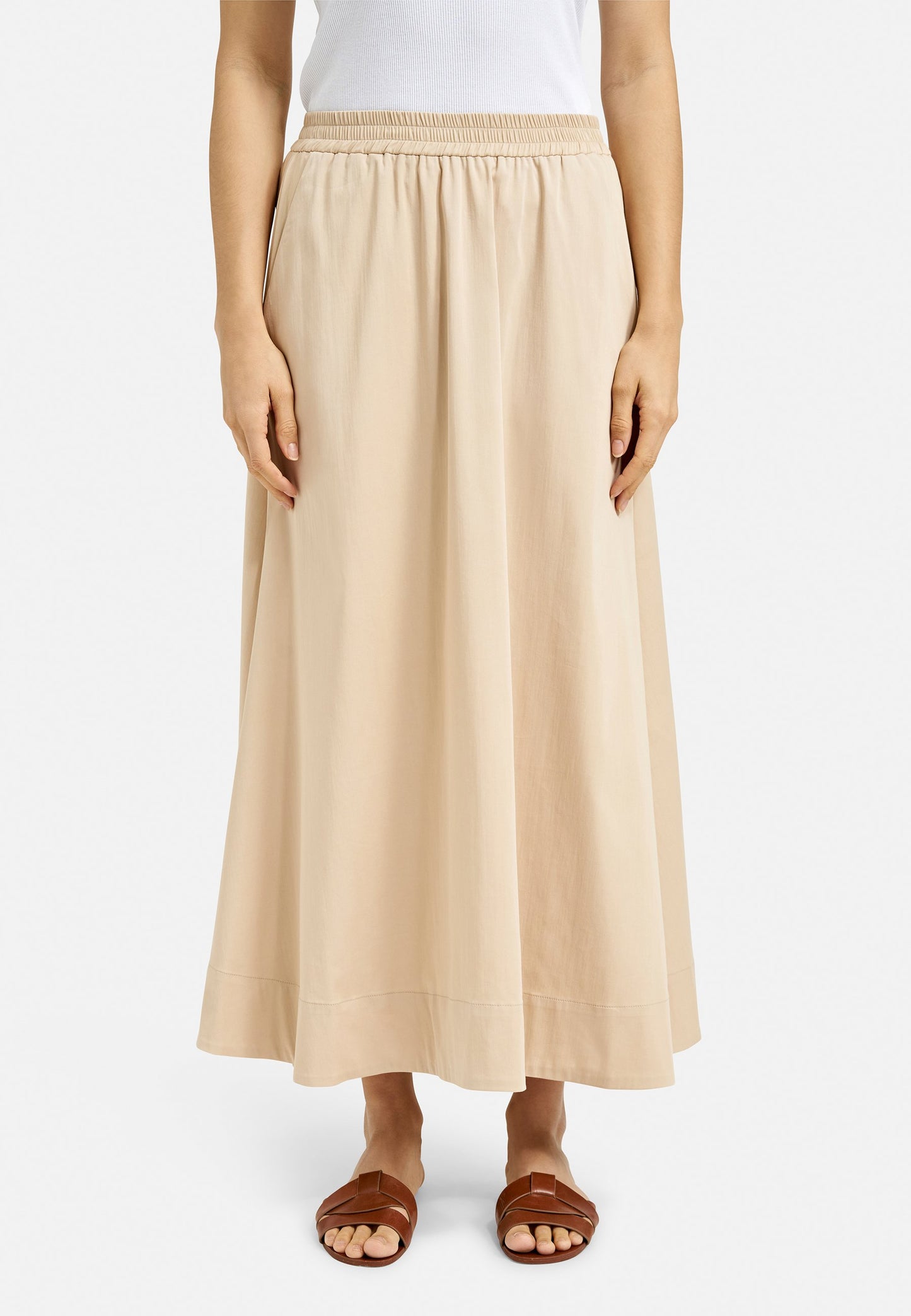 Cotton Skirt (Camel)