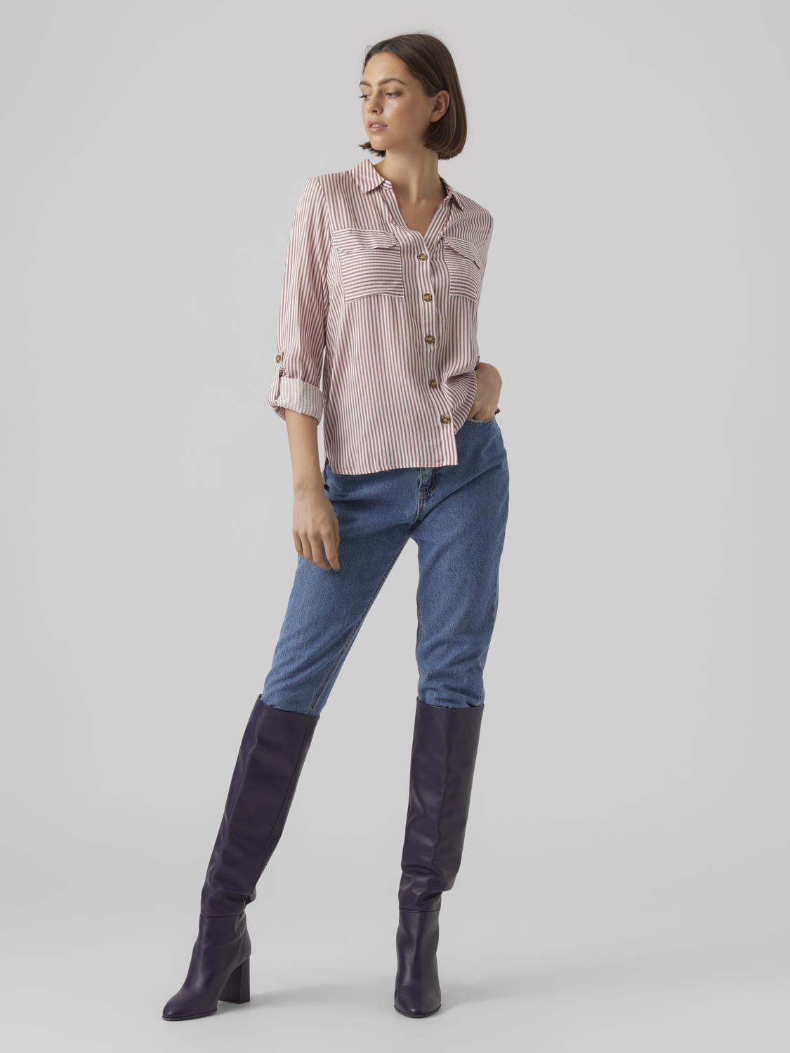Vmbumpy L/s Shirt New Wvn Ga Noos (Snow White)