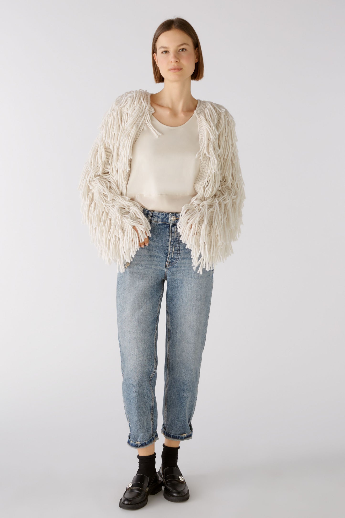 Longtop Baumwoll-Viskosepatch (Offwhite)